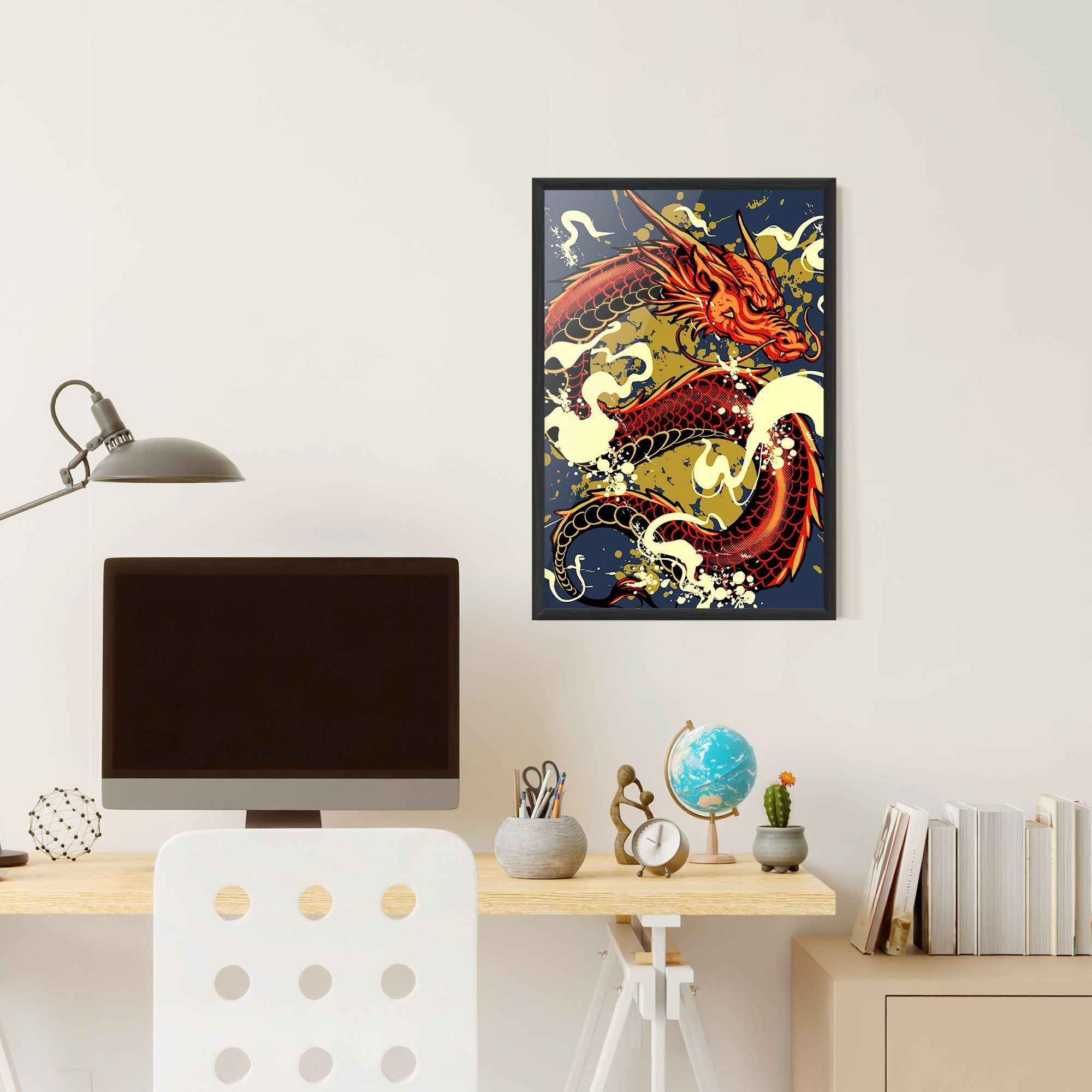 Red Cream Dragon mockup 6