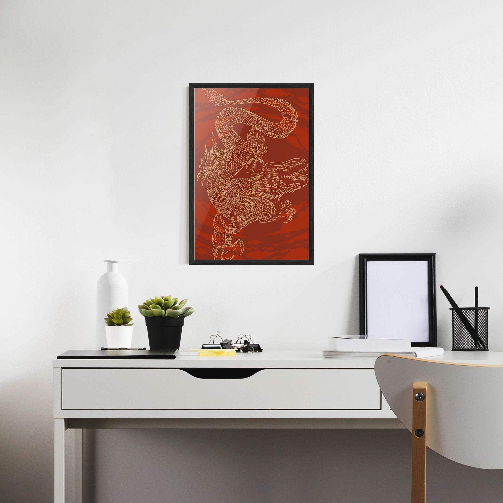 Chinese Dragon Red mockup 7
