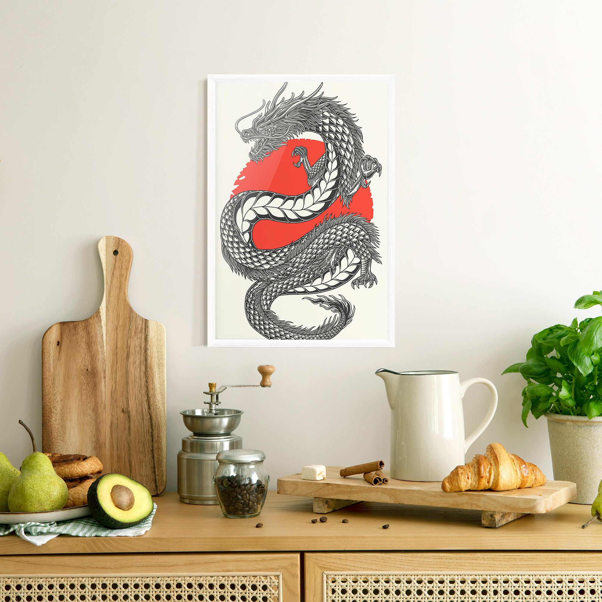 Red Moon Dragon mockup 8