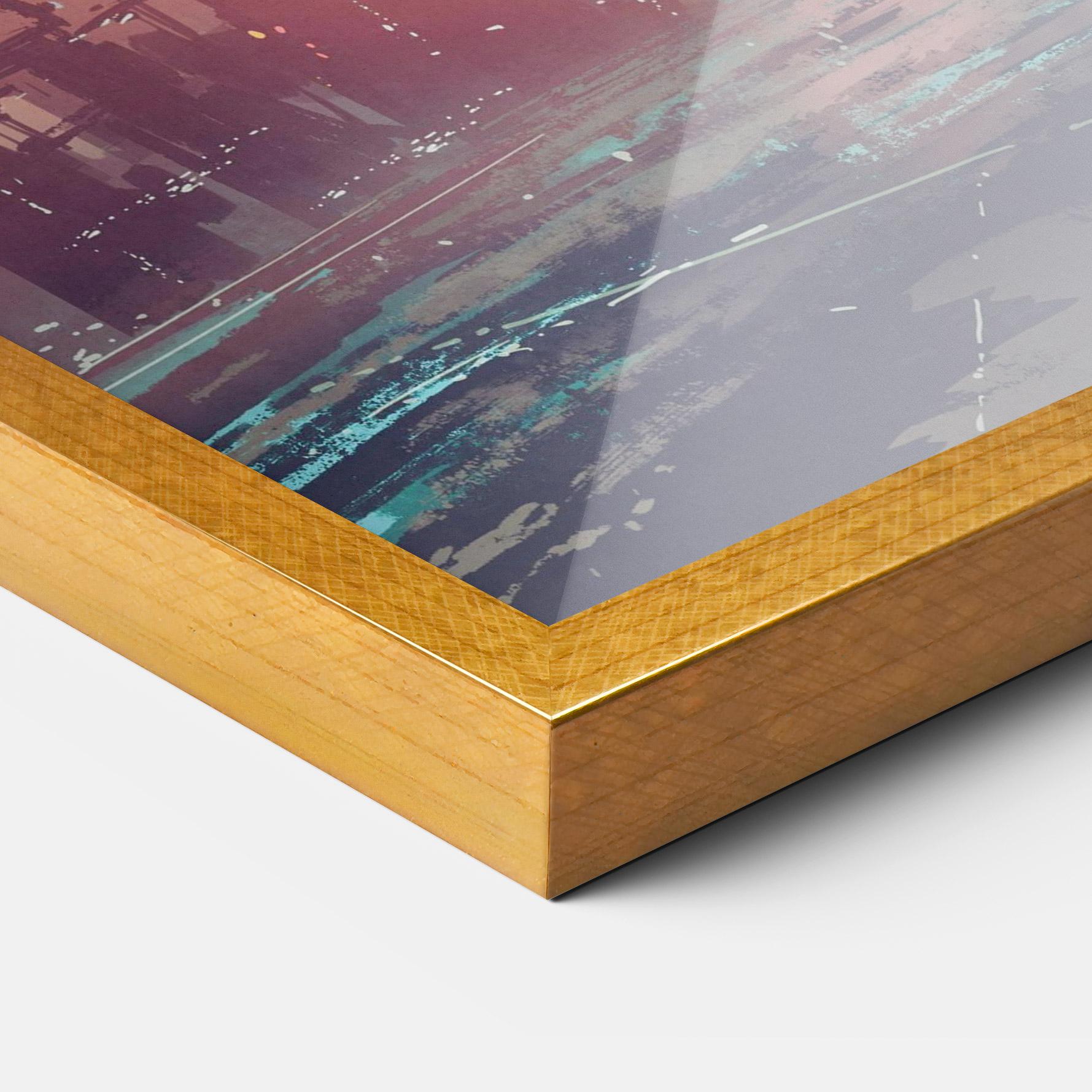 Keretezett Poszter Futuristic Alien Buildings mockup 3