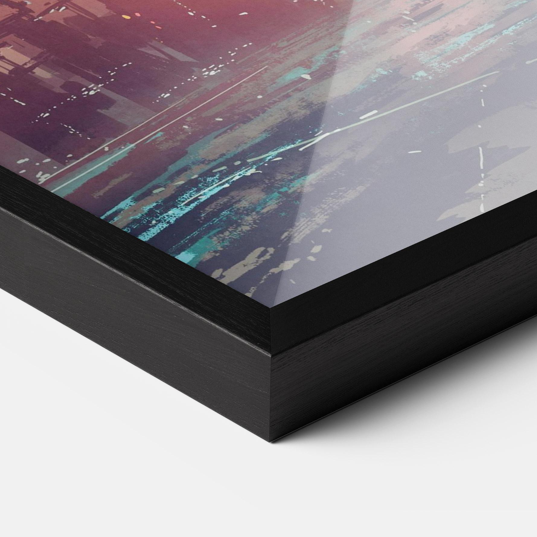 Keretezett Poszter Futuristic Alien Buildings mockup 3