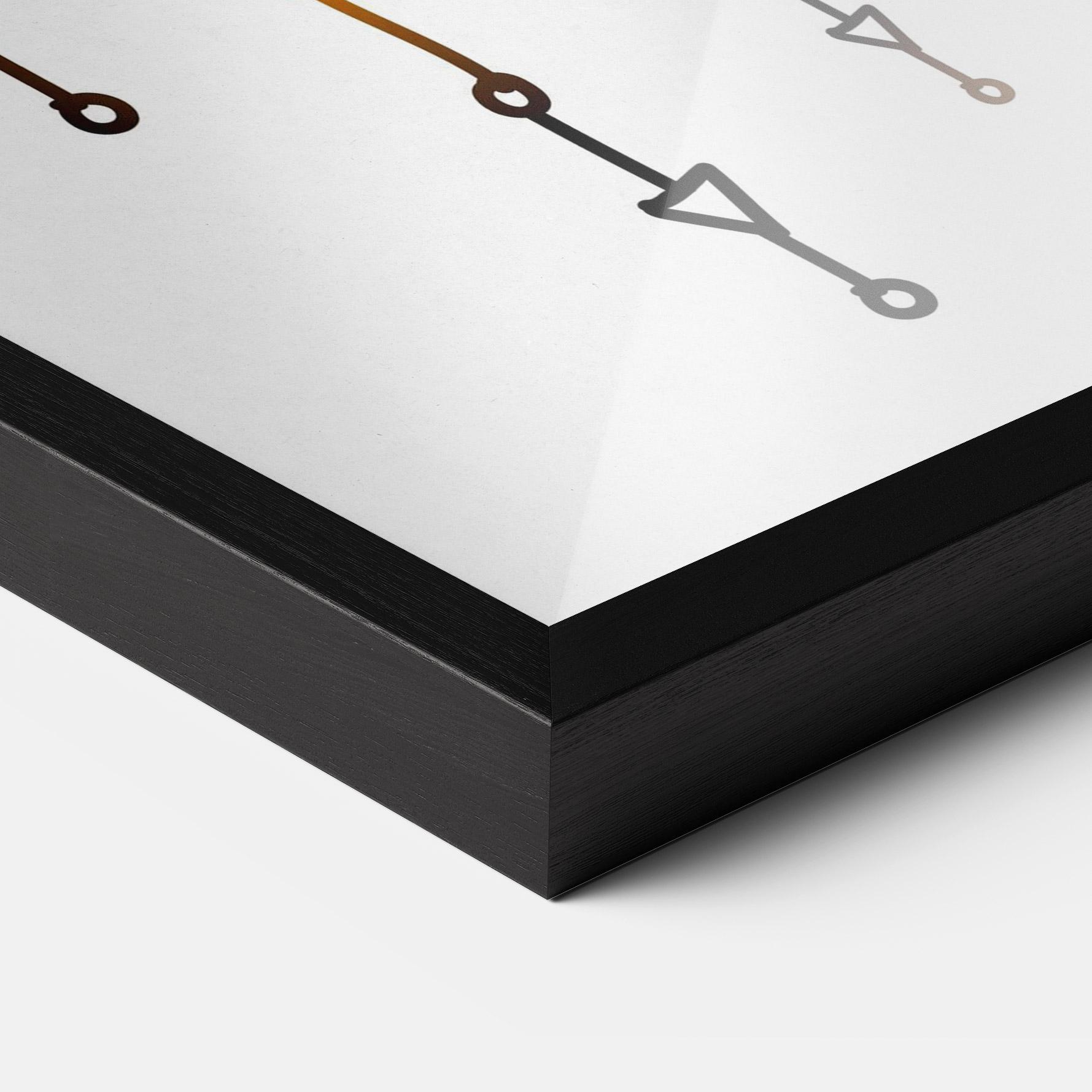 Keretezett Poszter Gold Sun Face mockup 3