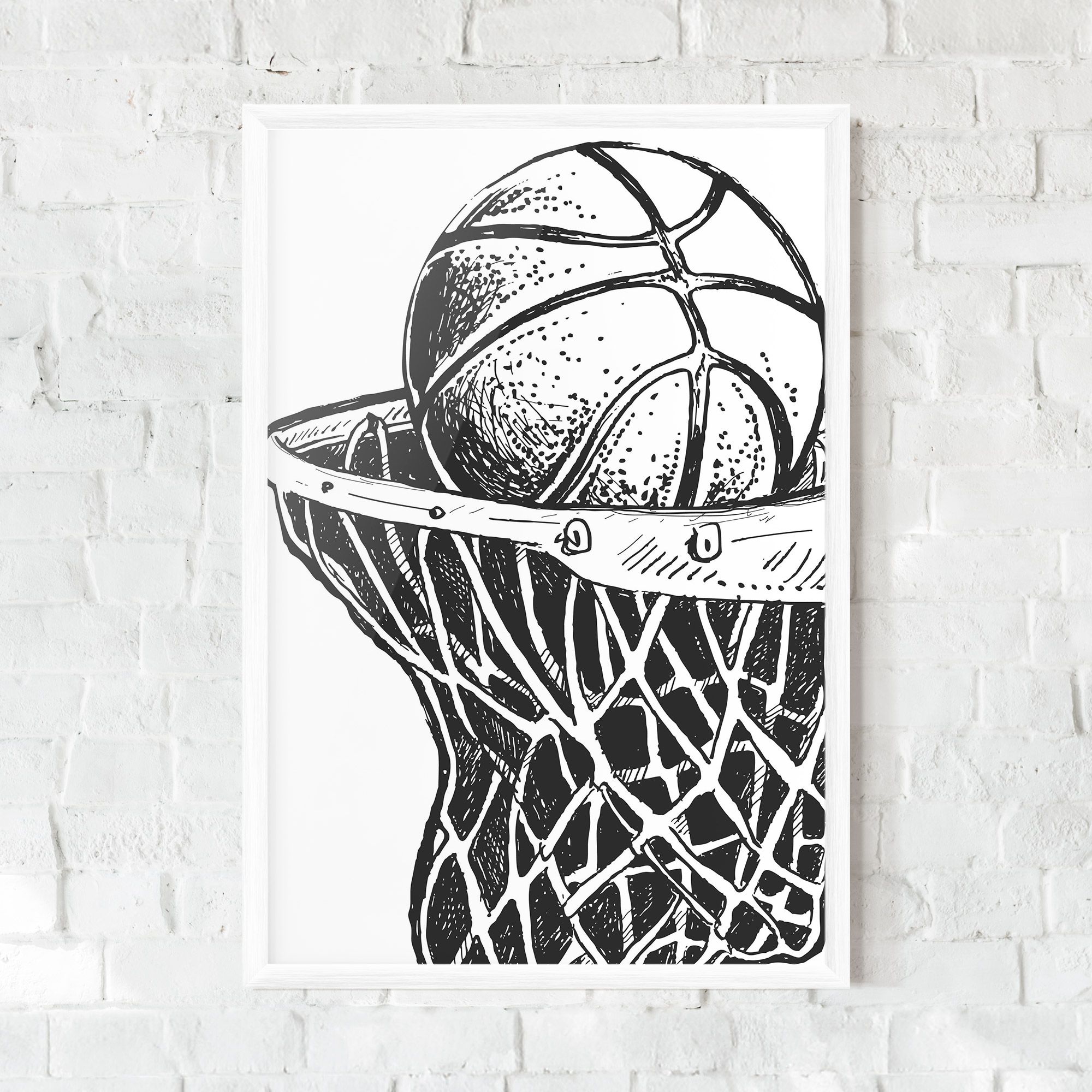 Basketball Grey Hoop mockup 0