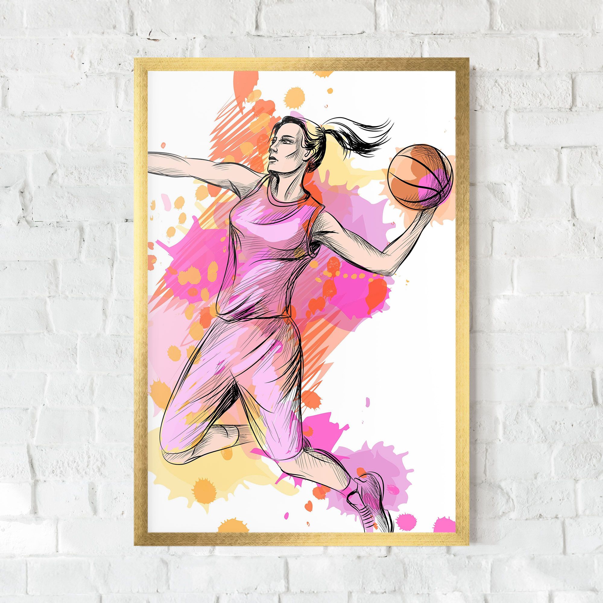 Pink Basket Player mockup 0