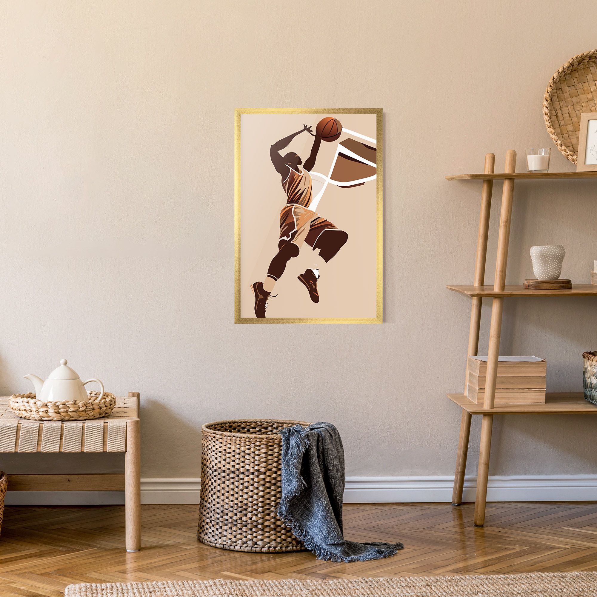 Cream Basket mockup 9