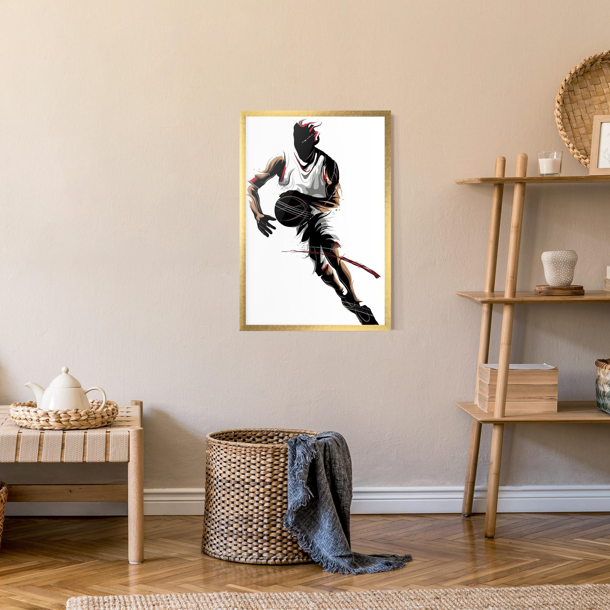 Keretezett Poszter Dribbling Run mockup 9