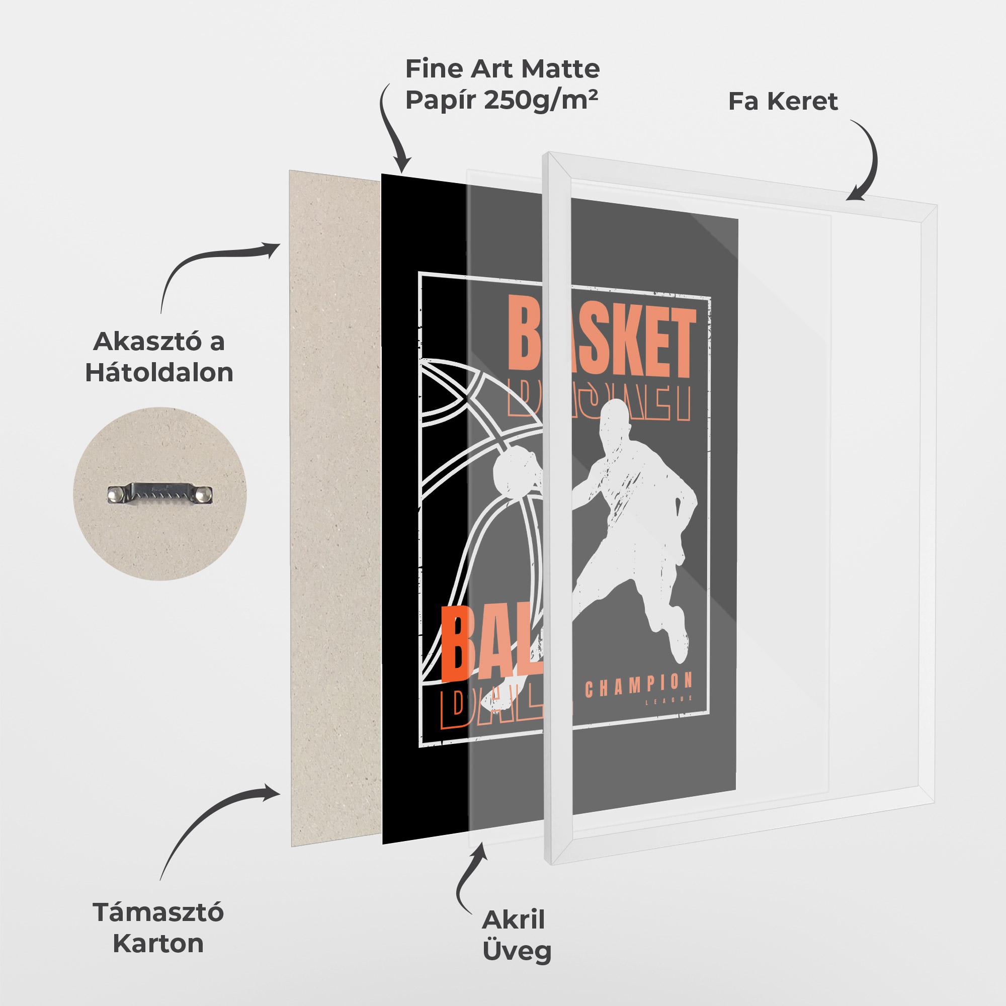 Keretezett Poszter Basket Champion mockup 1