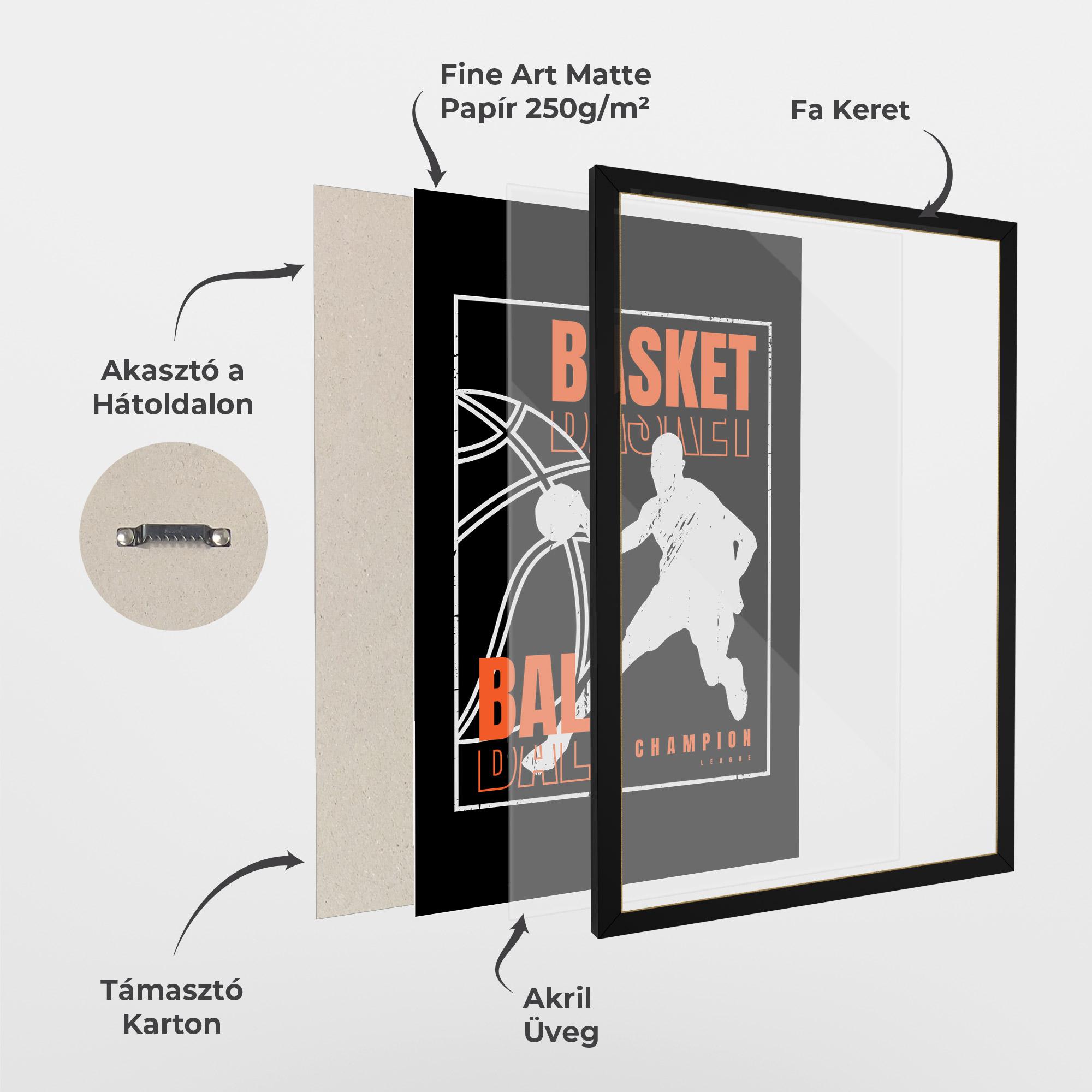 Keretezett Poszter Basket Champion mockup 1