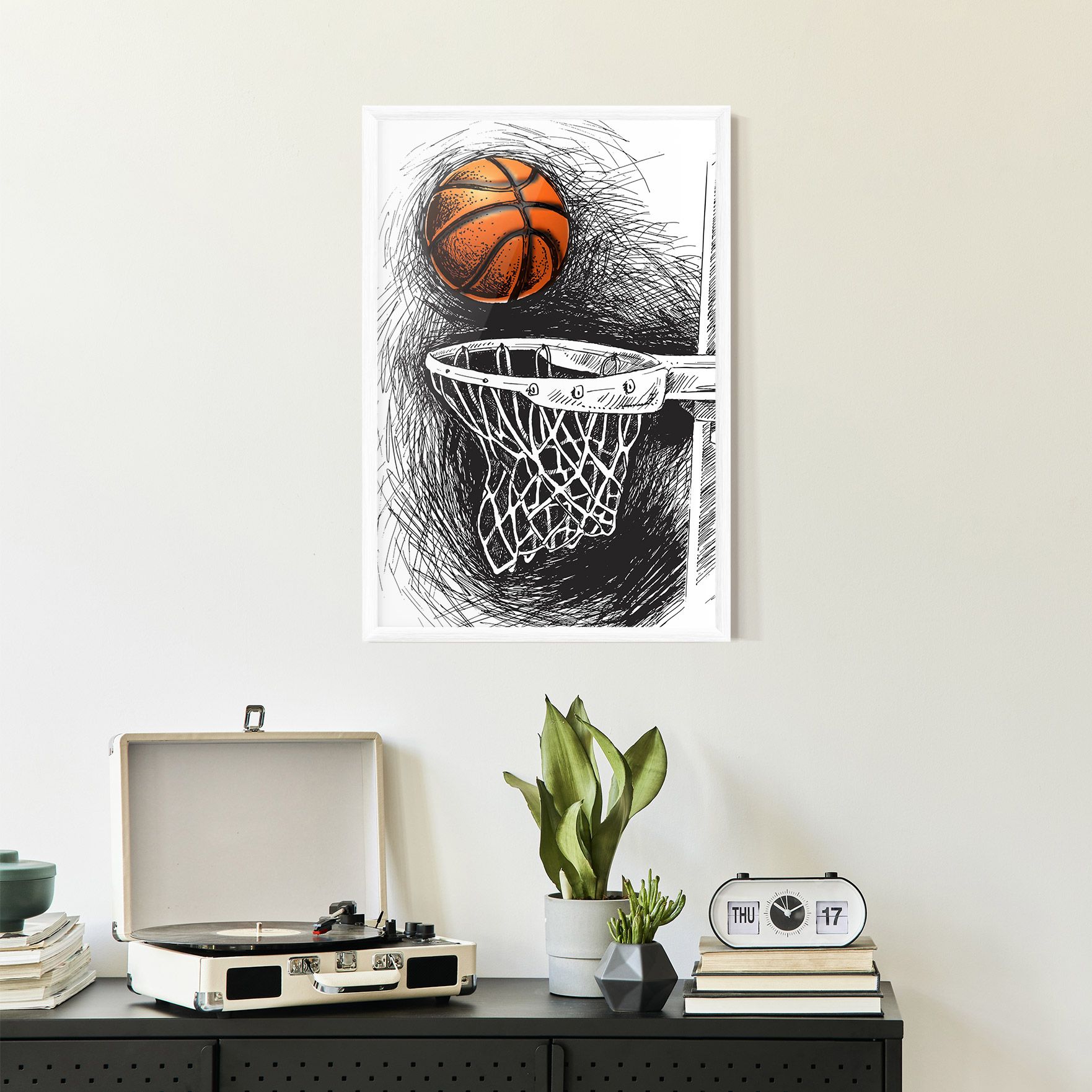Grey Line Basket mockup 2