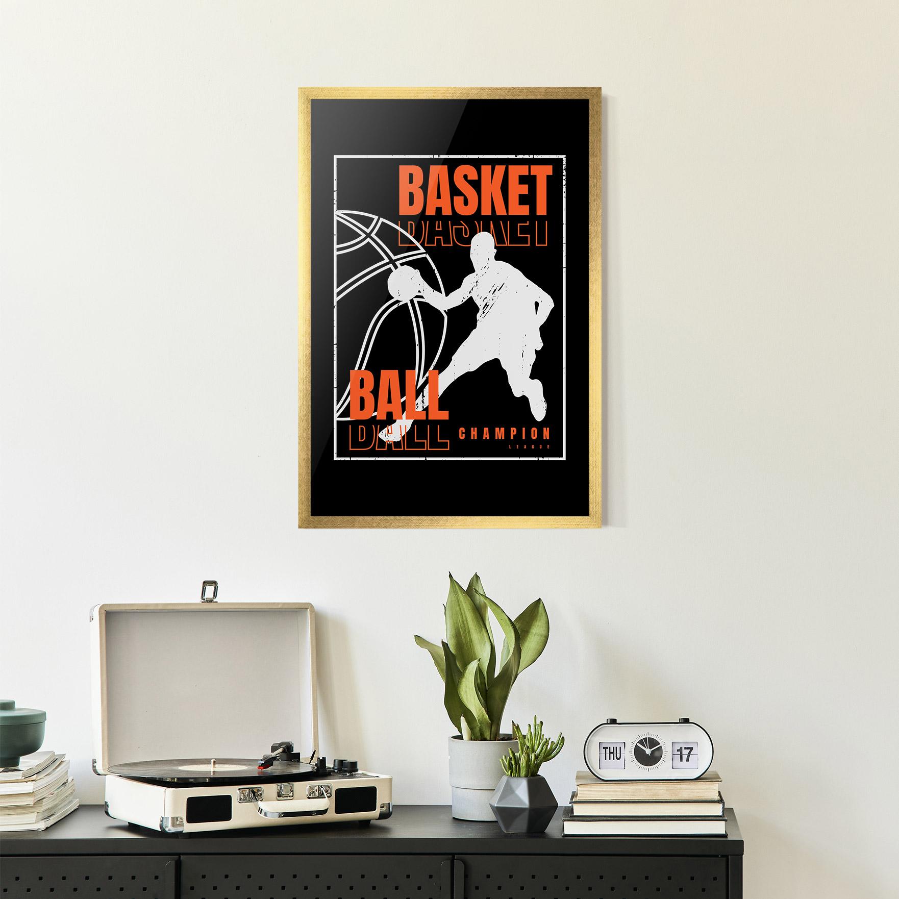 Keretezett Poszter Basket Champion mockup 2