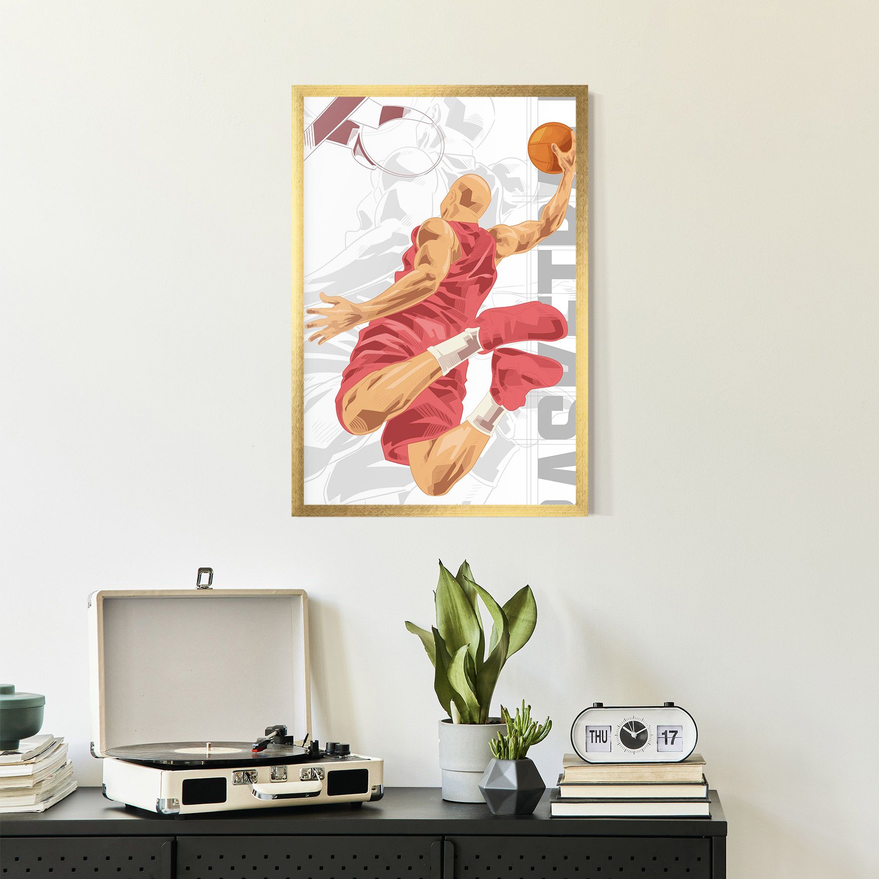 Pink Basketball mockup 2