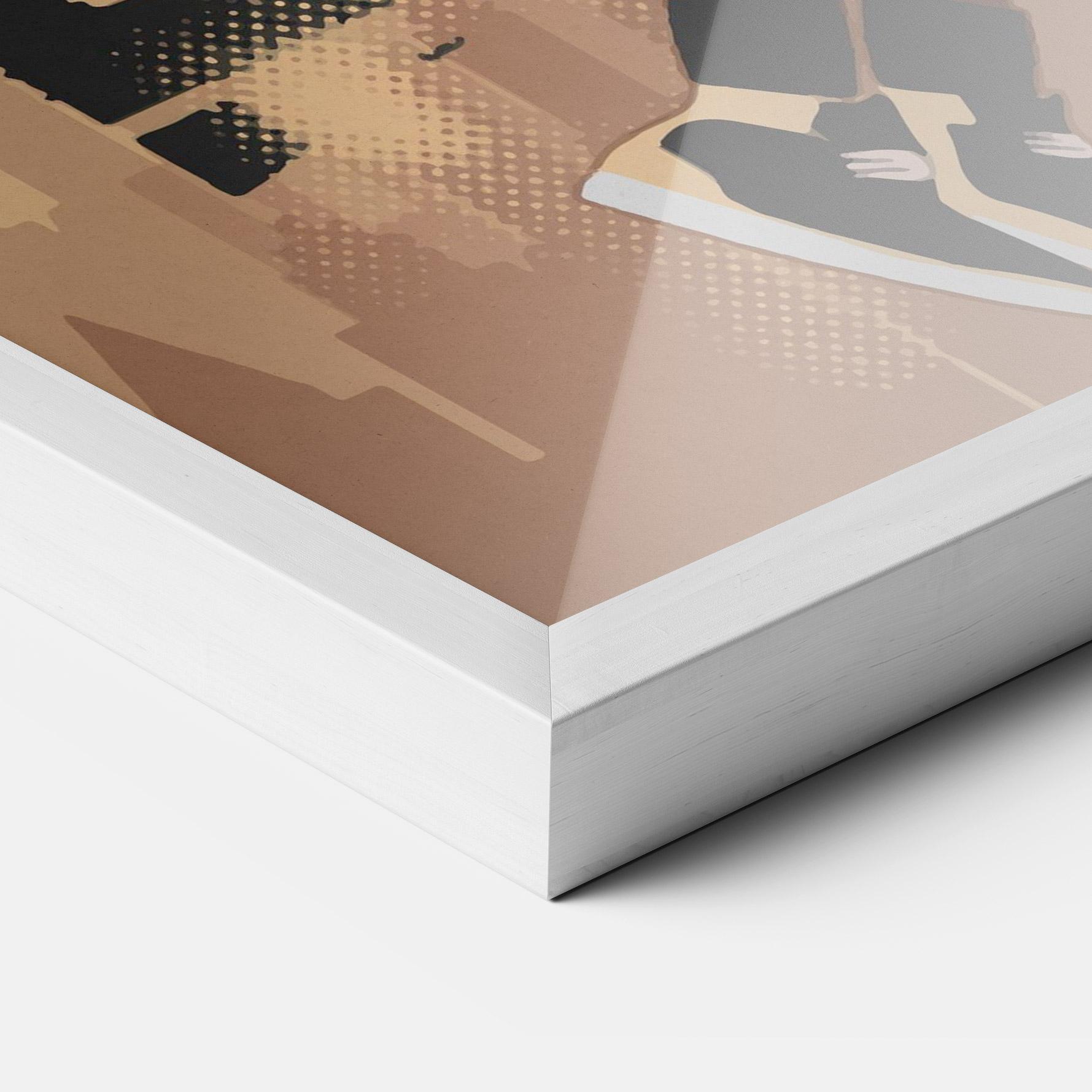 Keretezett Poszter Double Dribble mockup 3