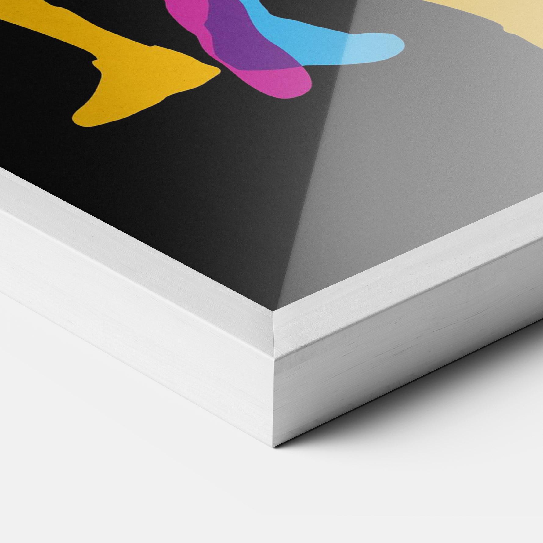 Keretezett Poszter Three Basket Players mockup 3