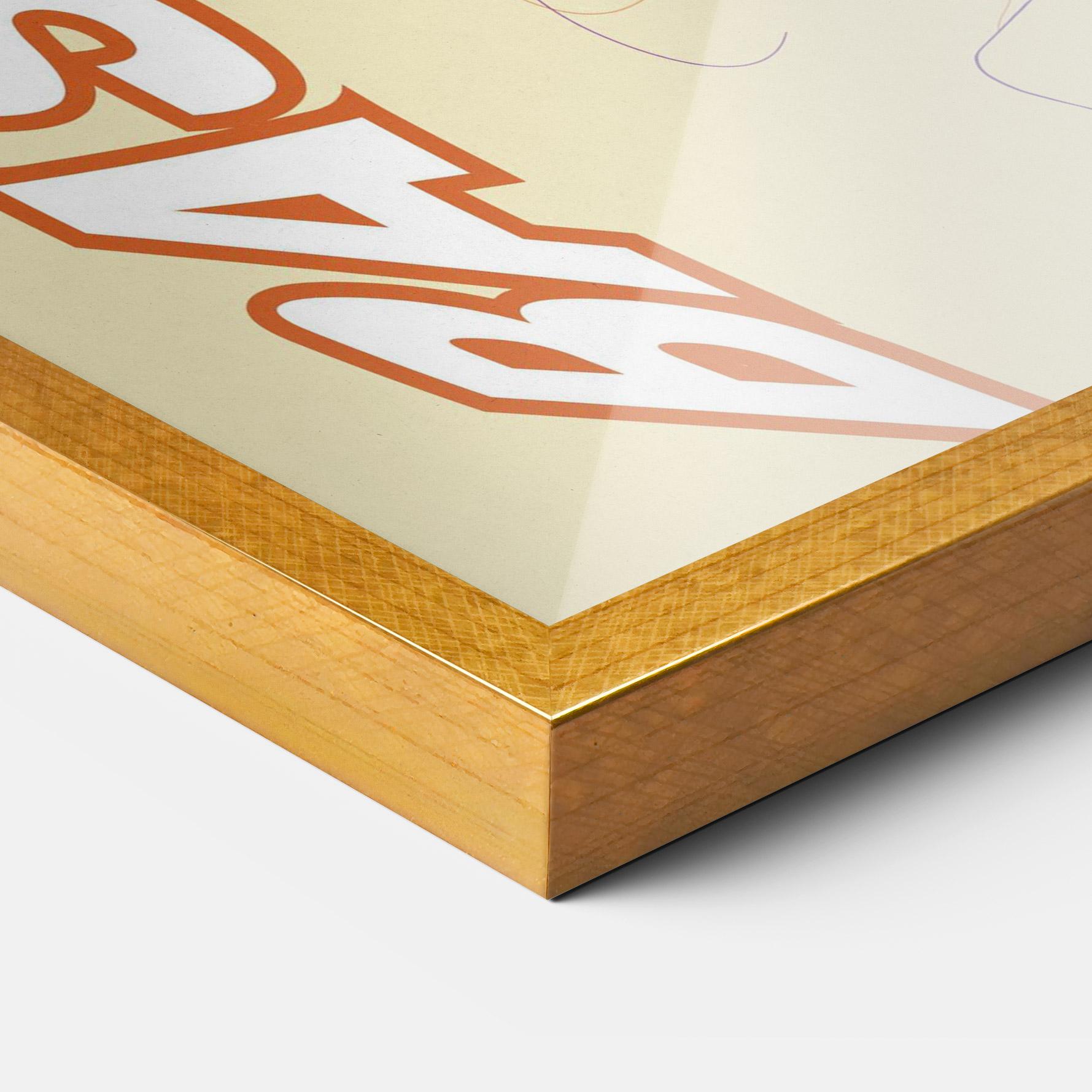 Keretezett Poszter Basketball Cream mockup 3