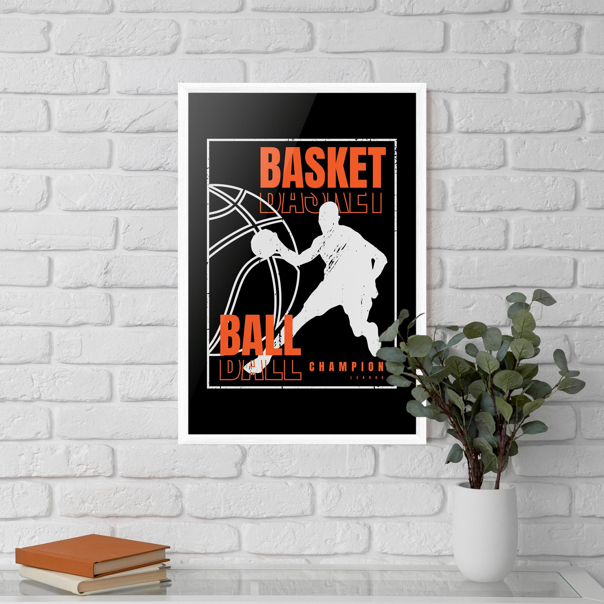 Keretezett Poszter Basket Champion mockup 5