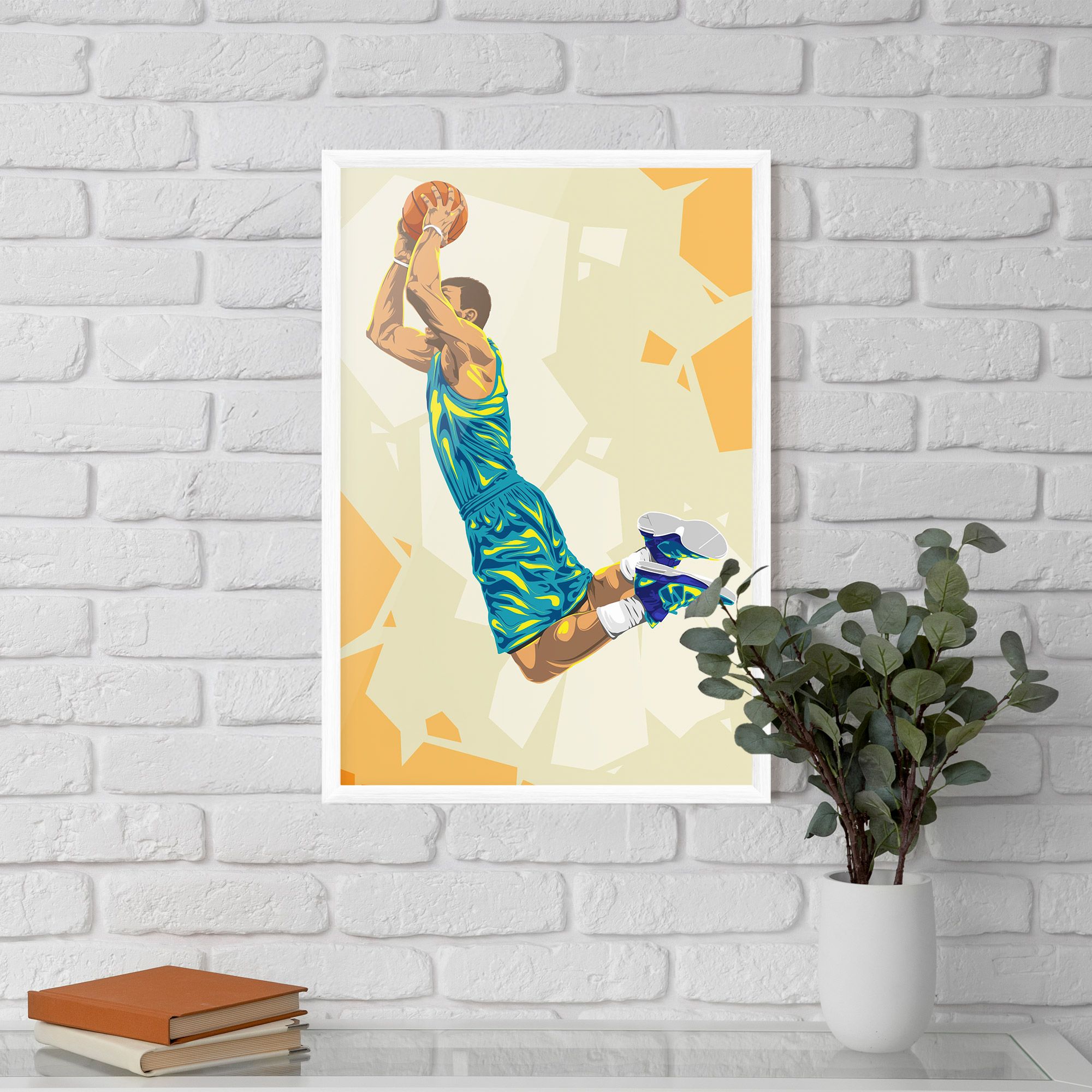 Basketball Dunk Pose mockup 5