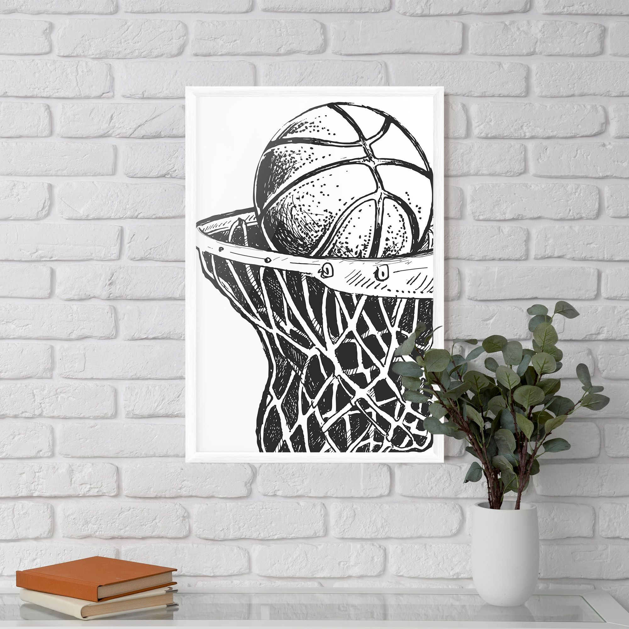 Basketball Grey Hoop mockup 5