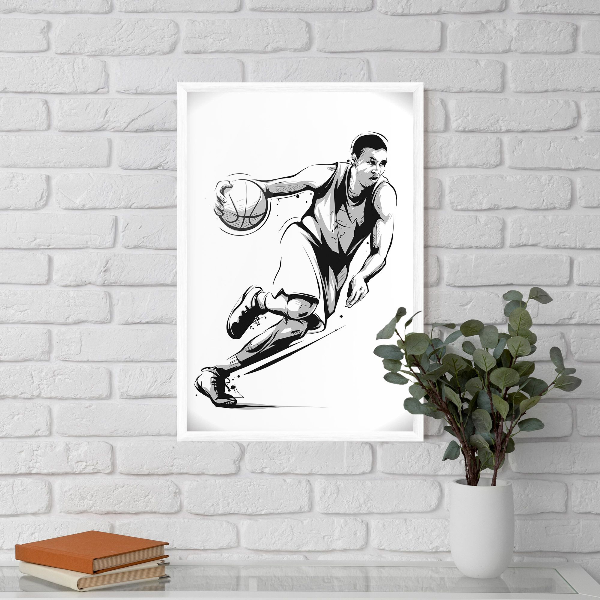 Basketball Player Line mockup 5