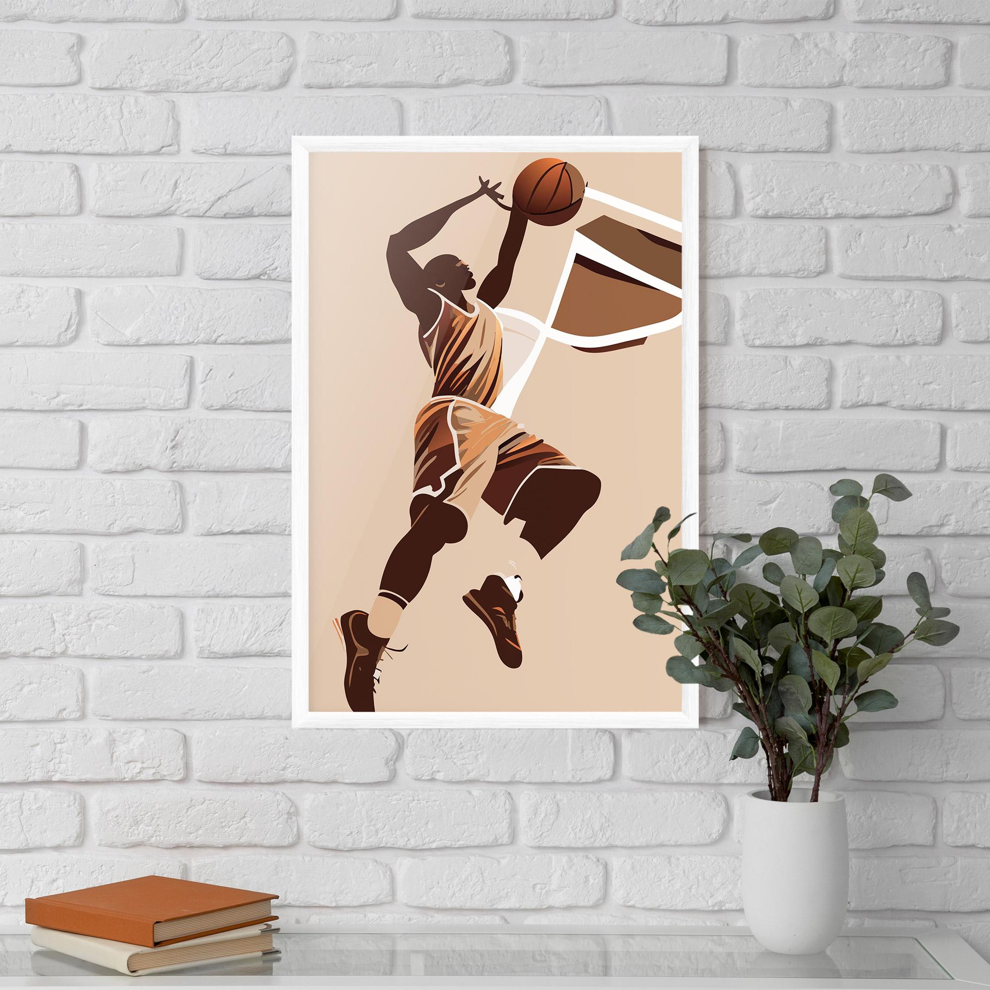 Keretezett Poszter Cream Basket mockup 5