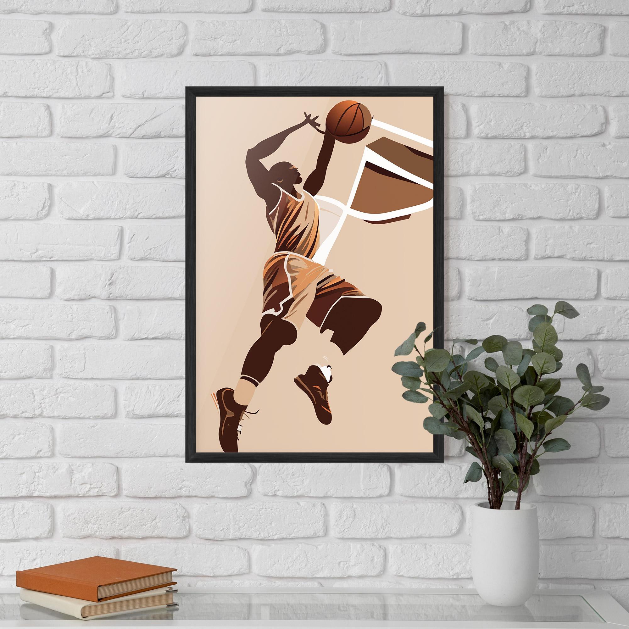 Keretezett Poszter Cream Basket mockup 5