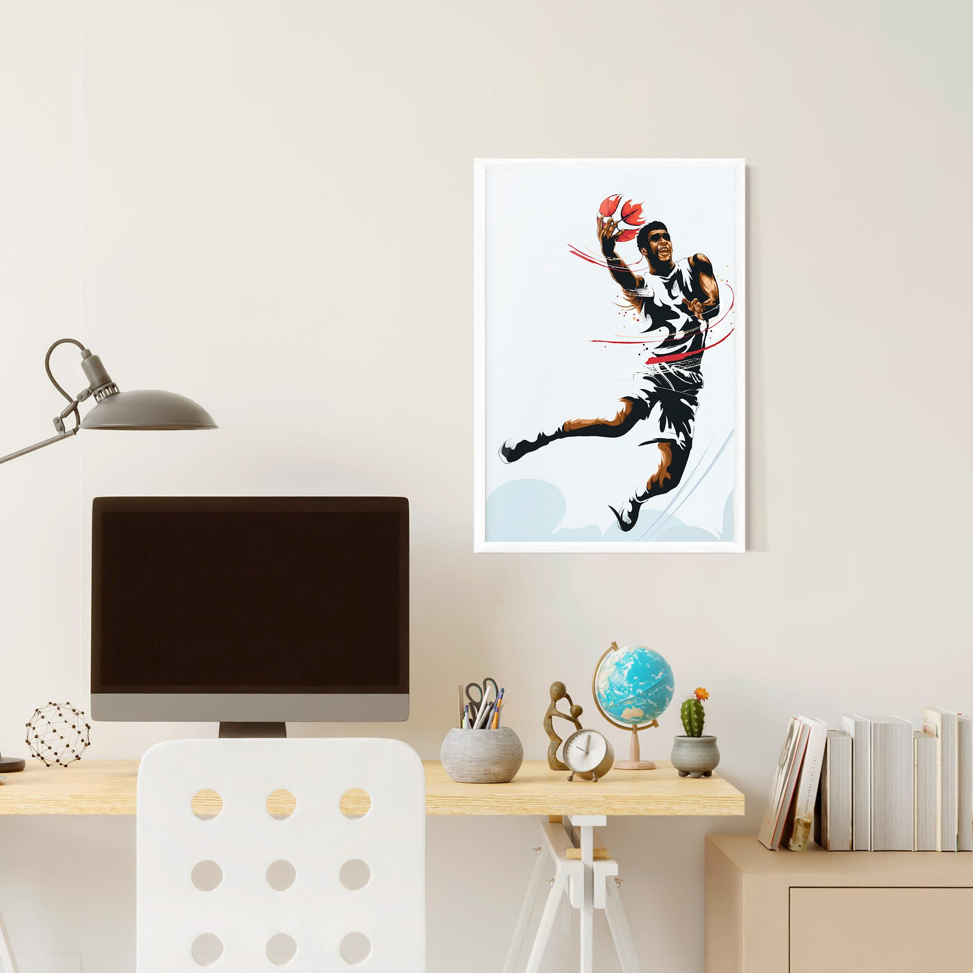 Keretezett Poszter Basketball Shot mockup 6