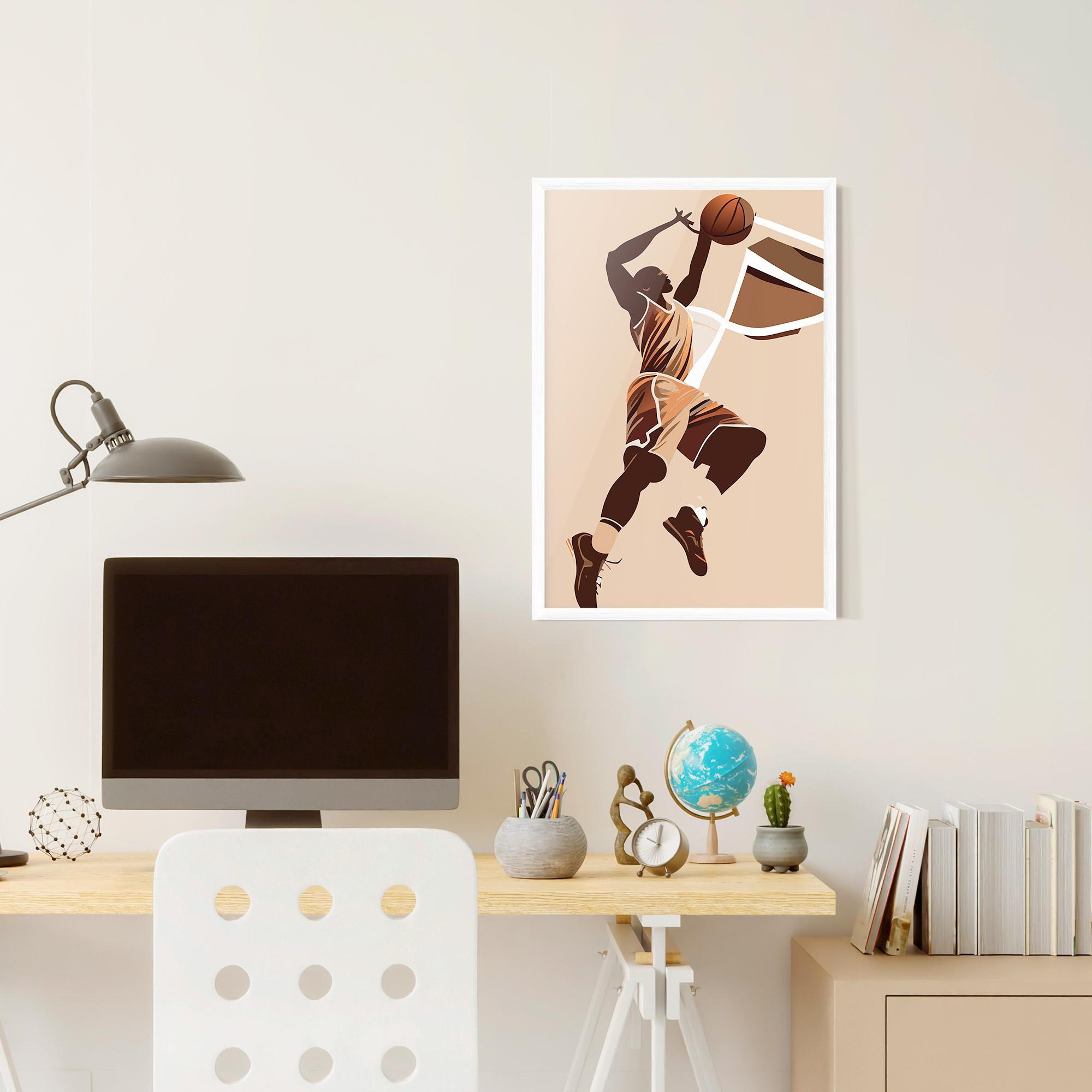 Keretezett Poszter Cream Basket mockup 6