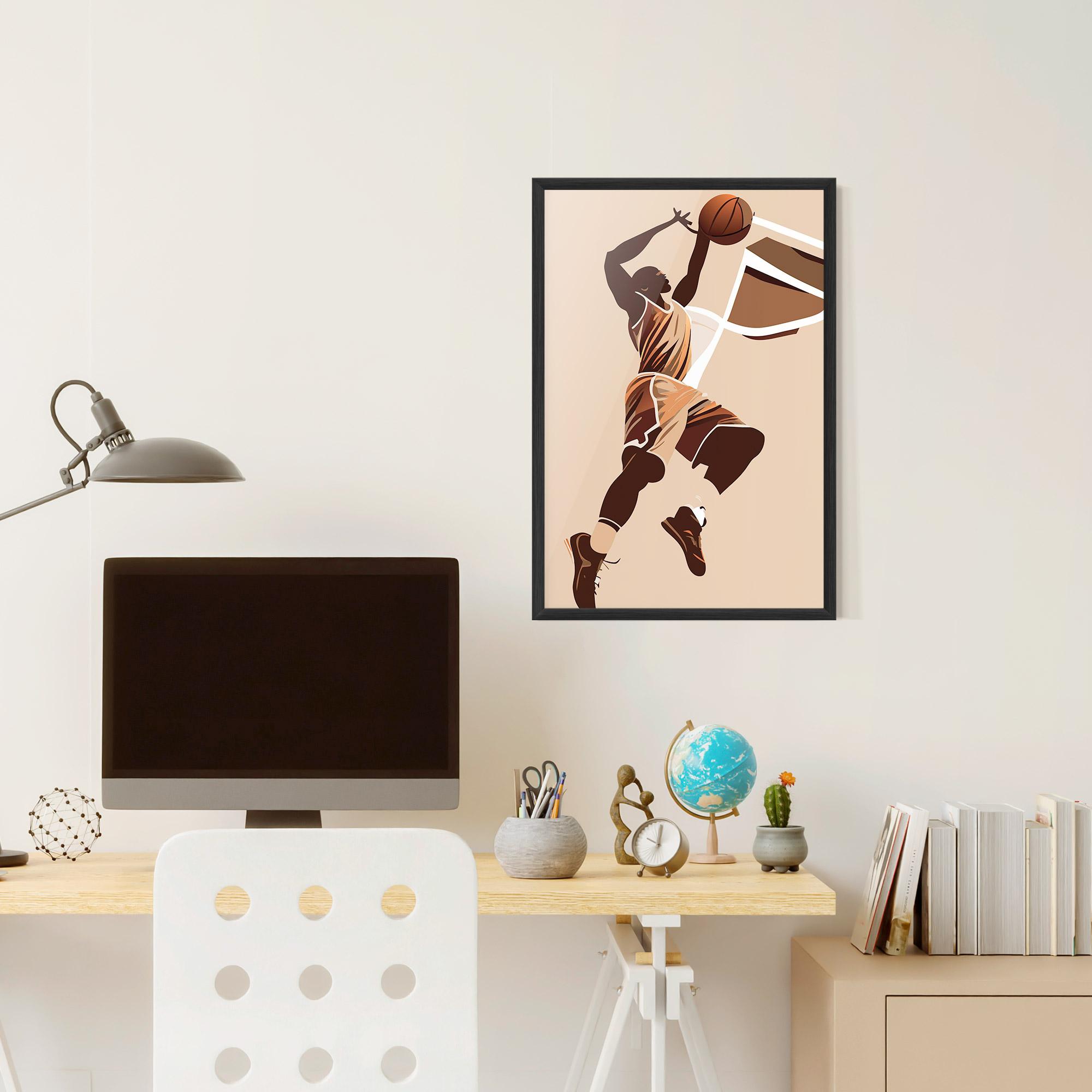 Keretezett Poszter Cream Basket mockup 6