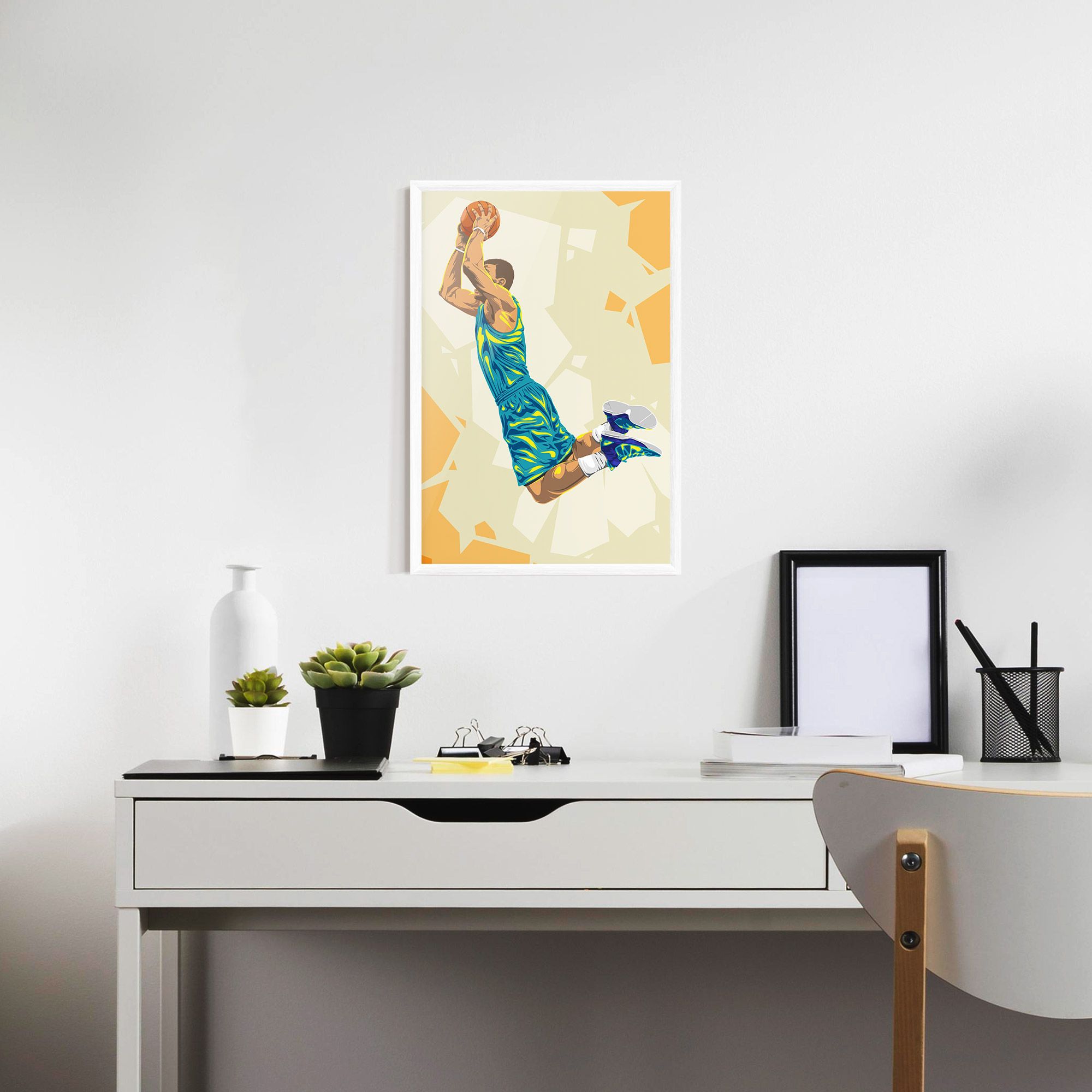 Basketball Dunk Pose mockup 7