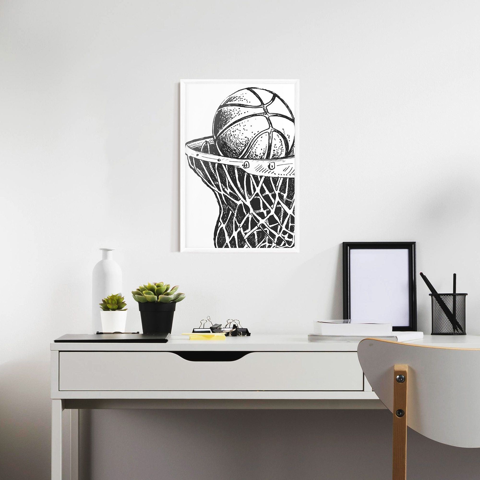 Basketball Grey Hoop mockup 7