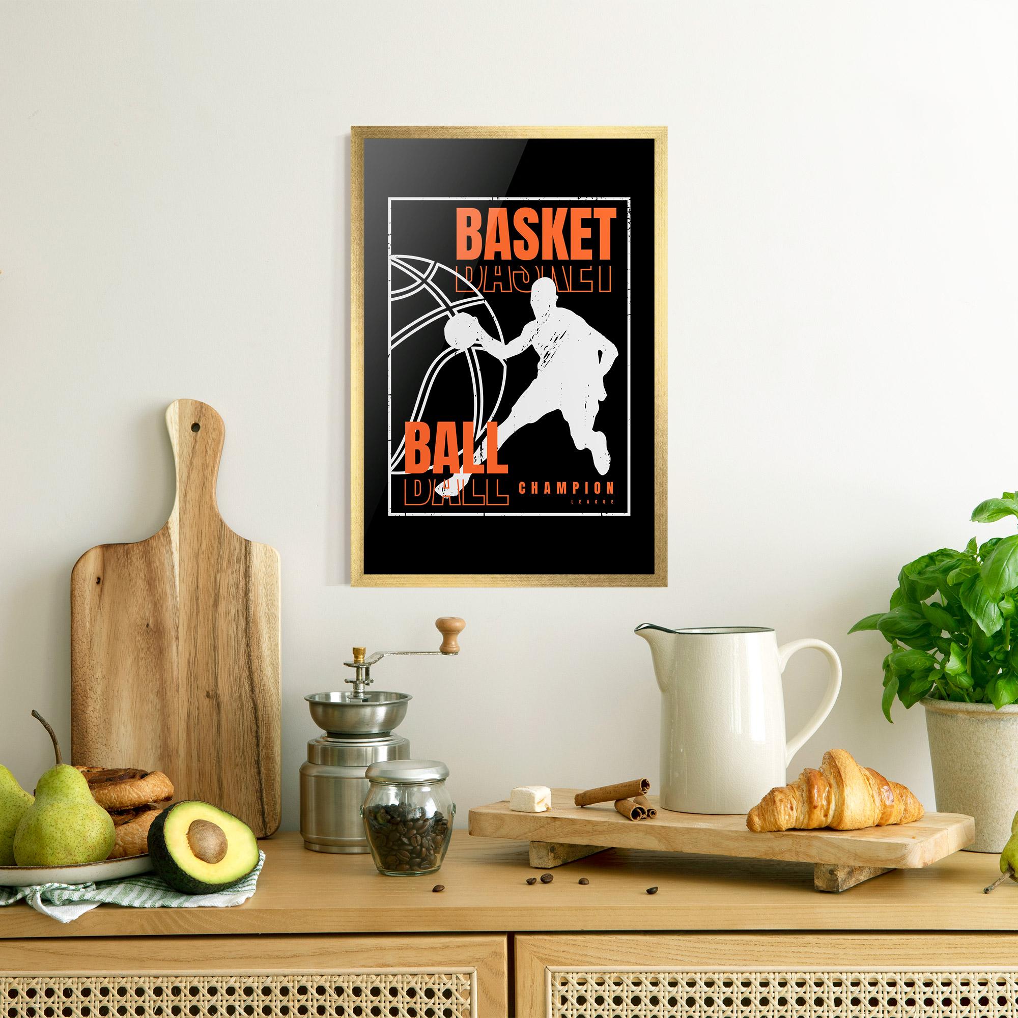 Keretezett Poszter Basket Champion mockup 8