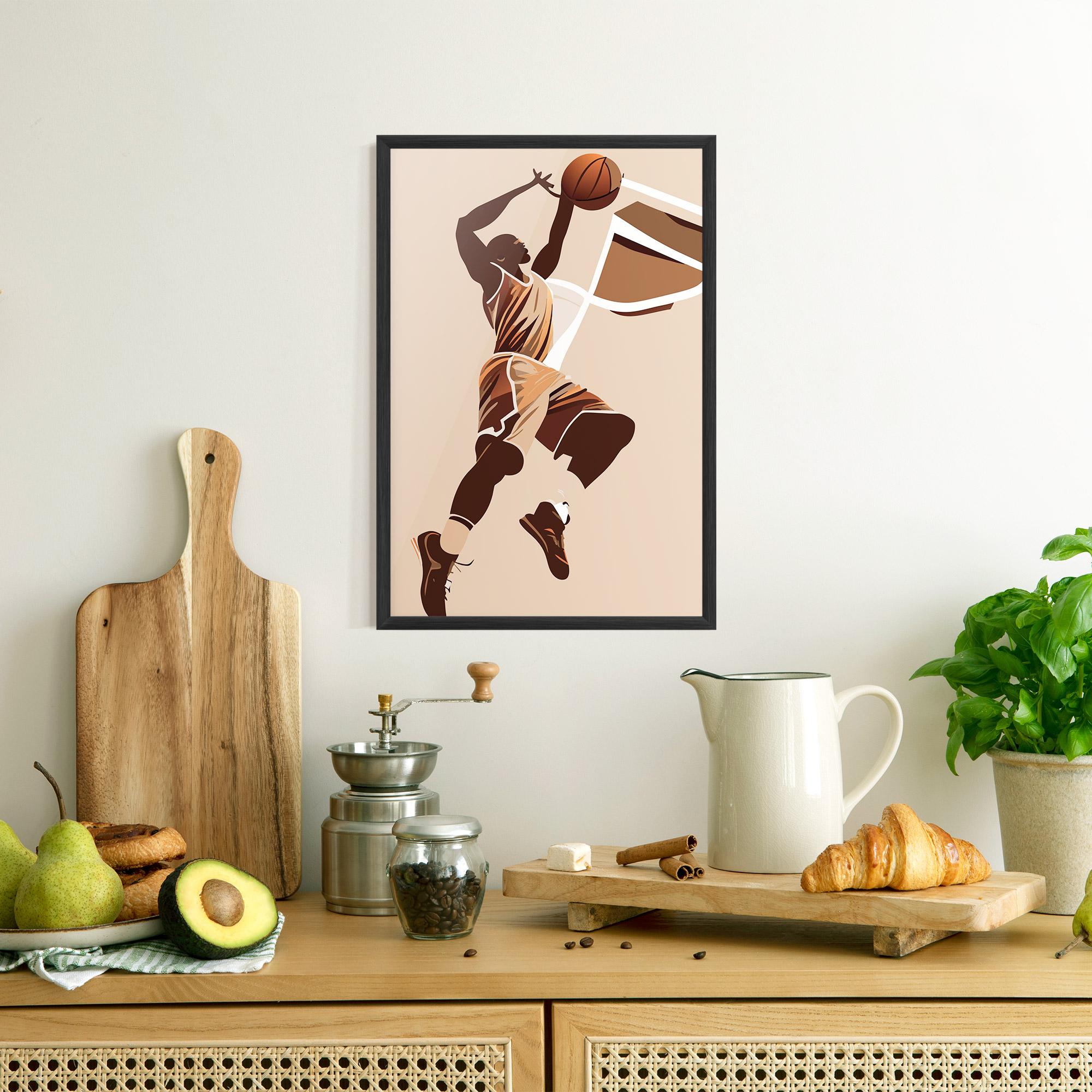 Keretezett Poszter Cream Basket mockup 8