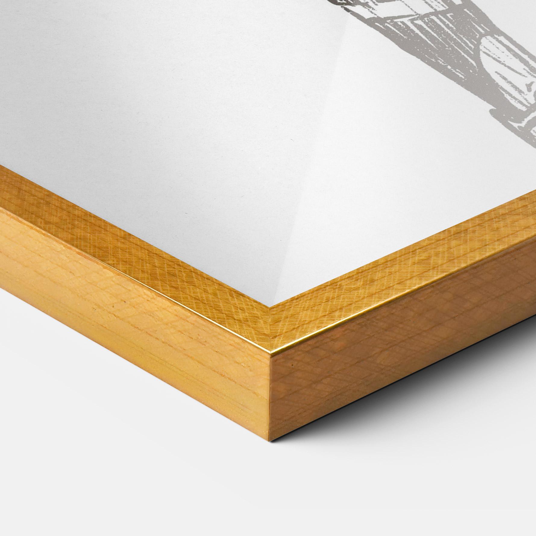 Keretezett Poszter Baseball Player Line mockup 3