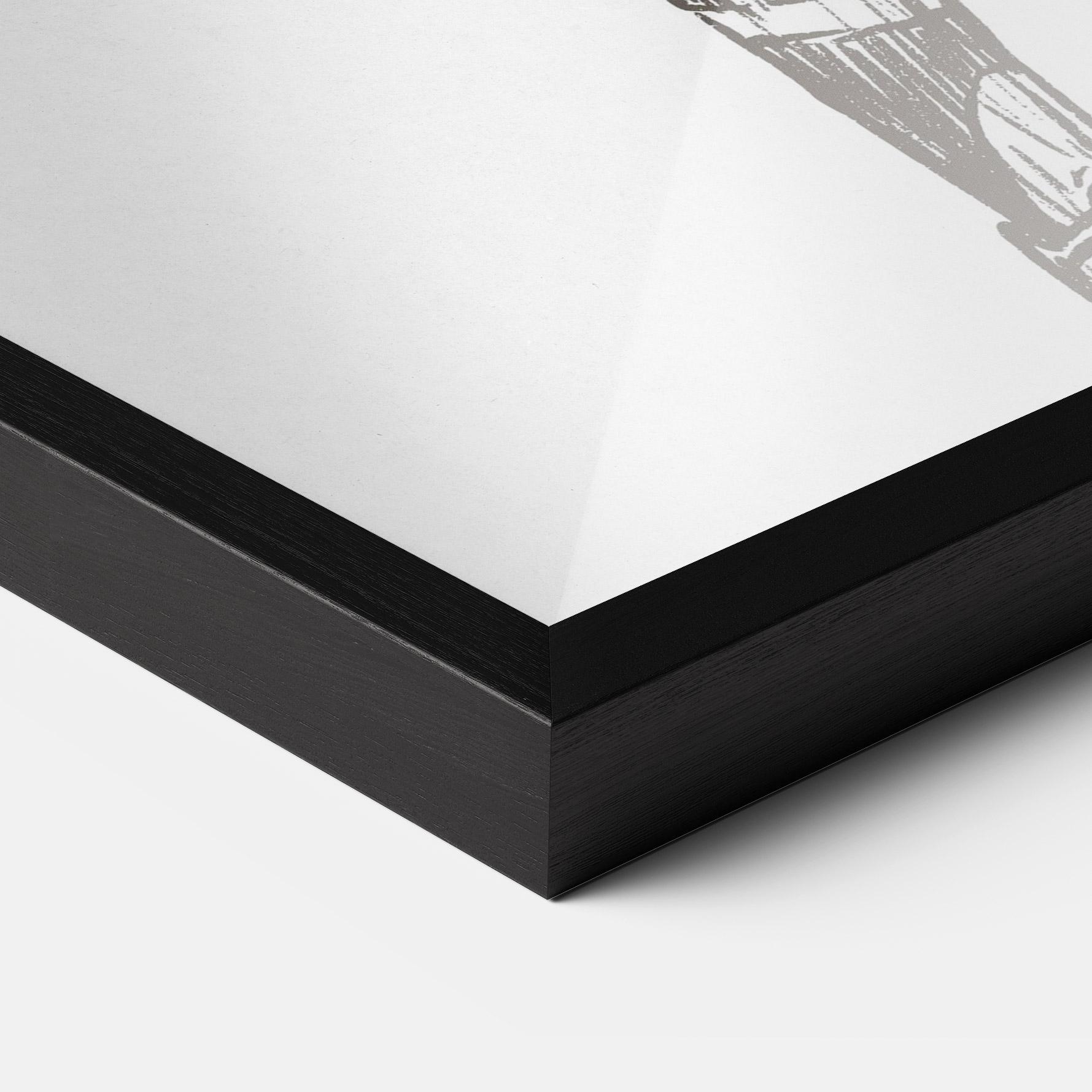 Keretezett Poszter Baseball Player Line mockup 3