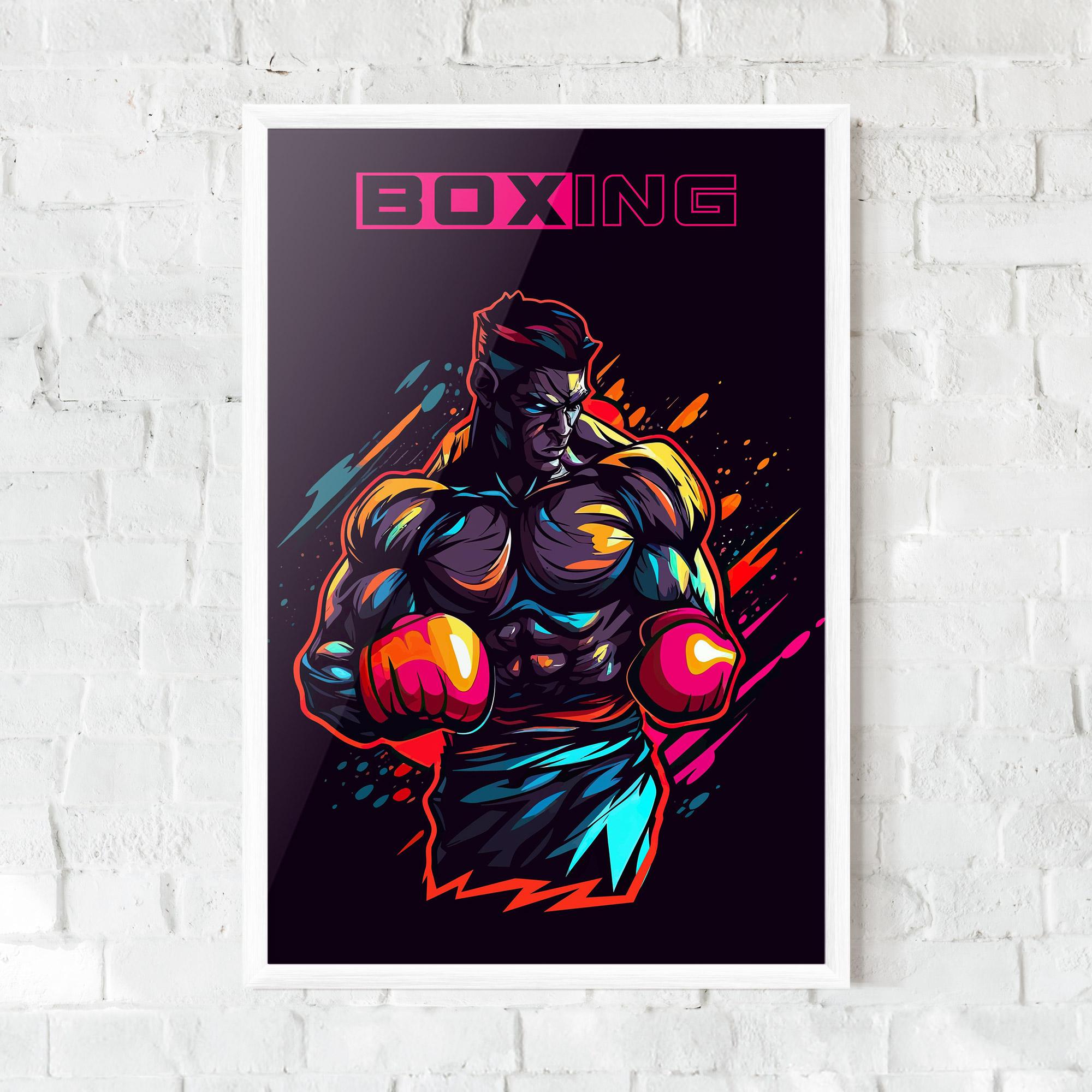 Keretezett Poszter Yellow Light Box mockup 0