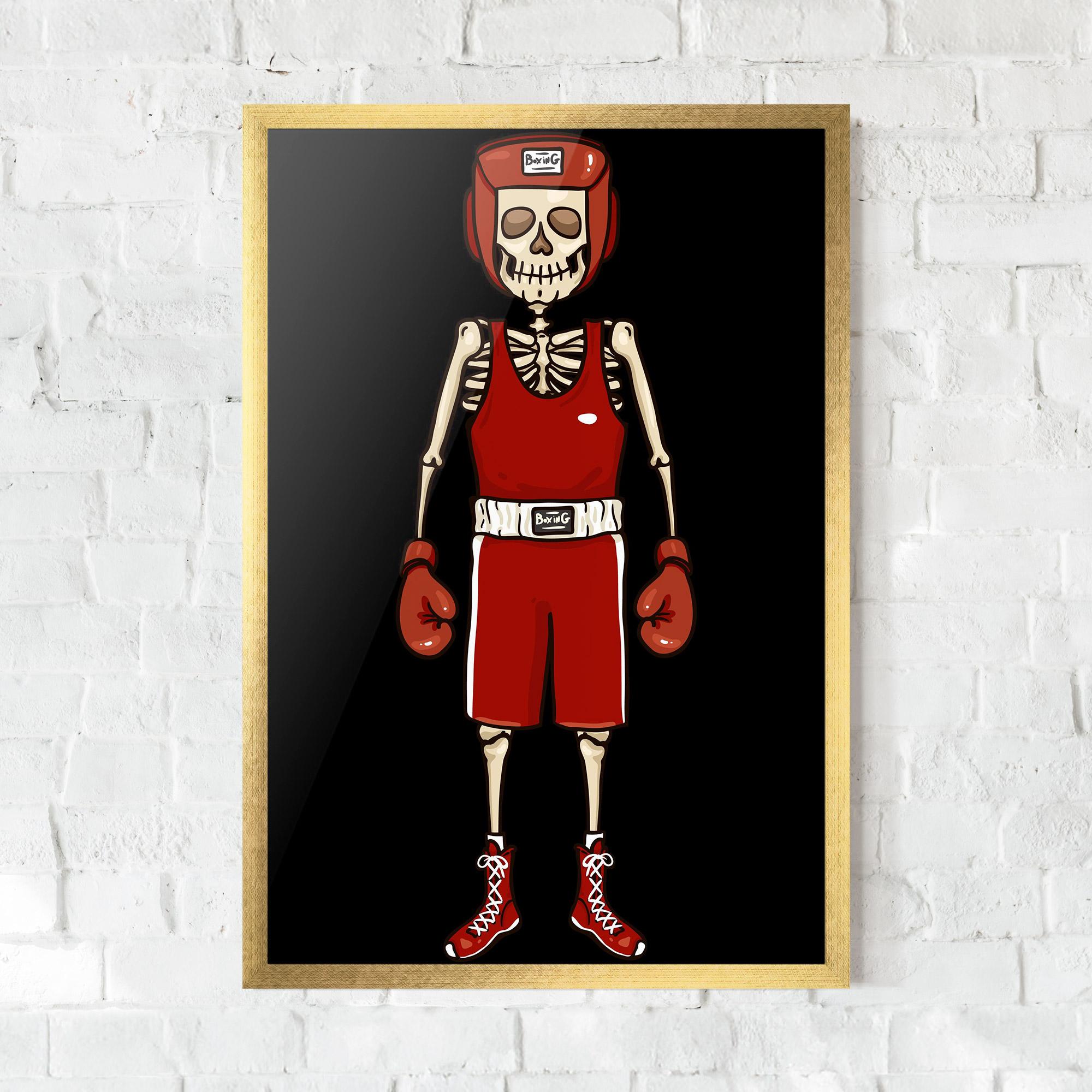 Keretezett Poszter Bones Box mockup 0