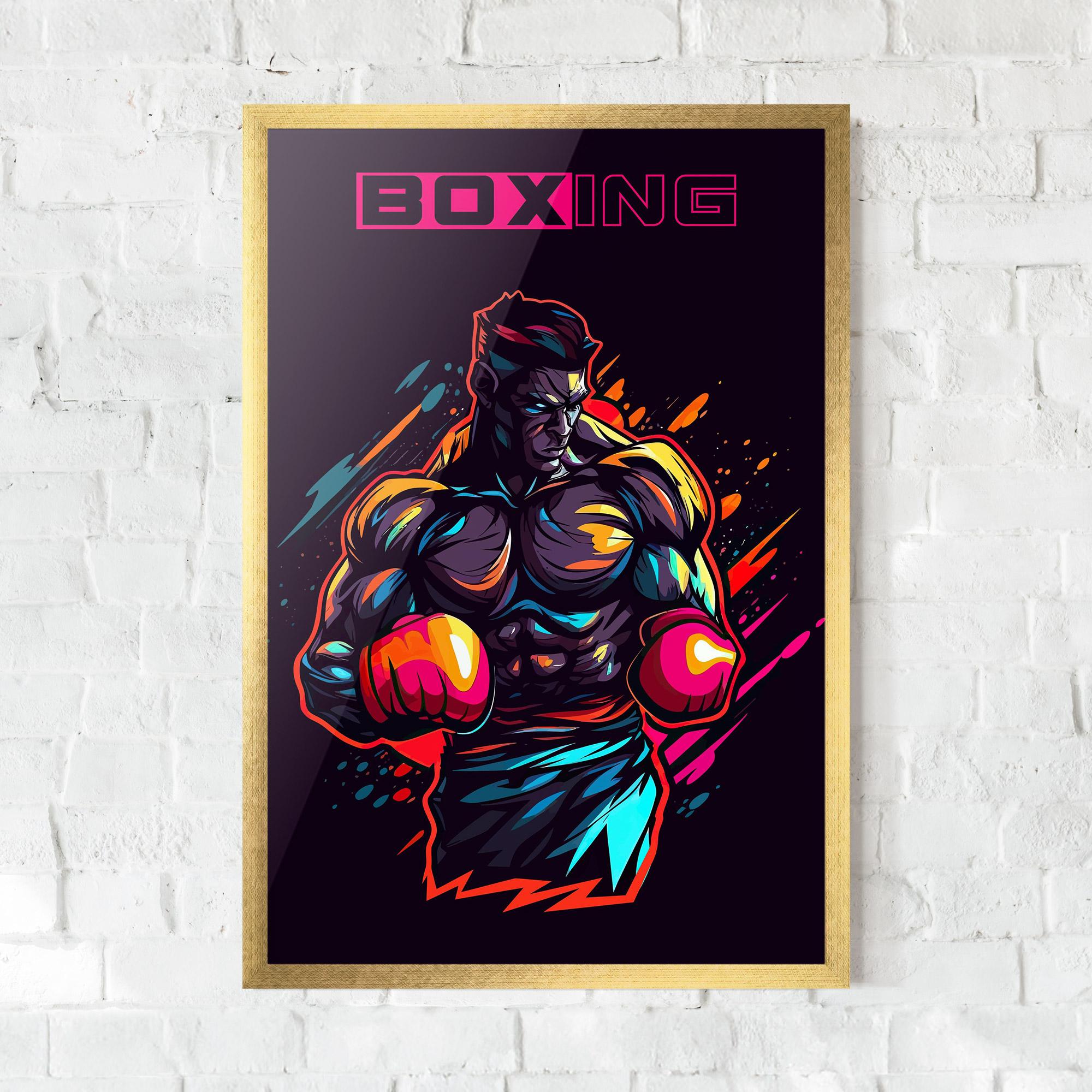 Keretezett Poszter Yellow Light Box mockup 0