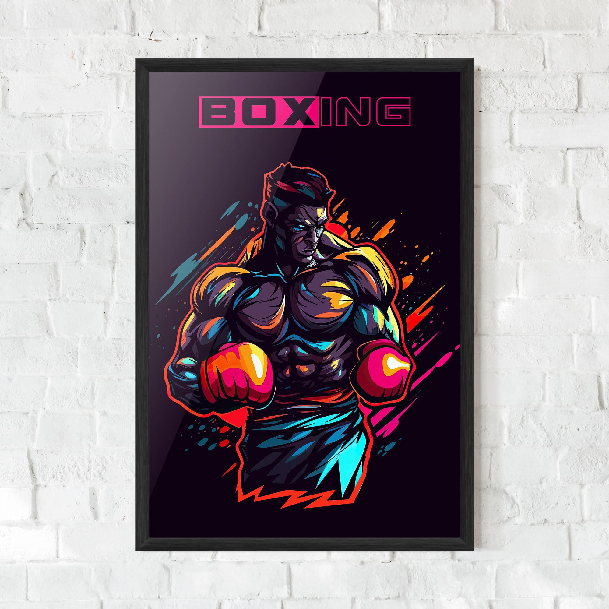 Keretezett Poszter Yellow Light Box mockup 0