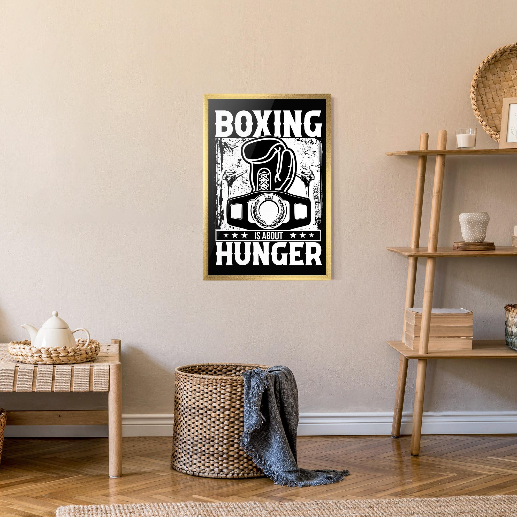 Keretezett Poszter Boxing Hunger mockup 9