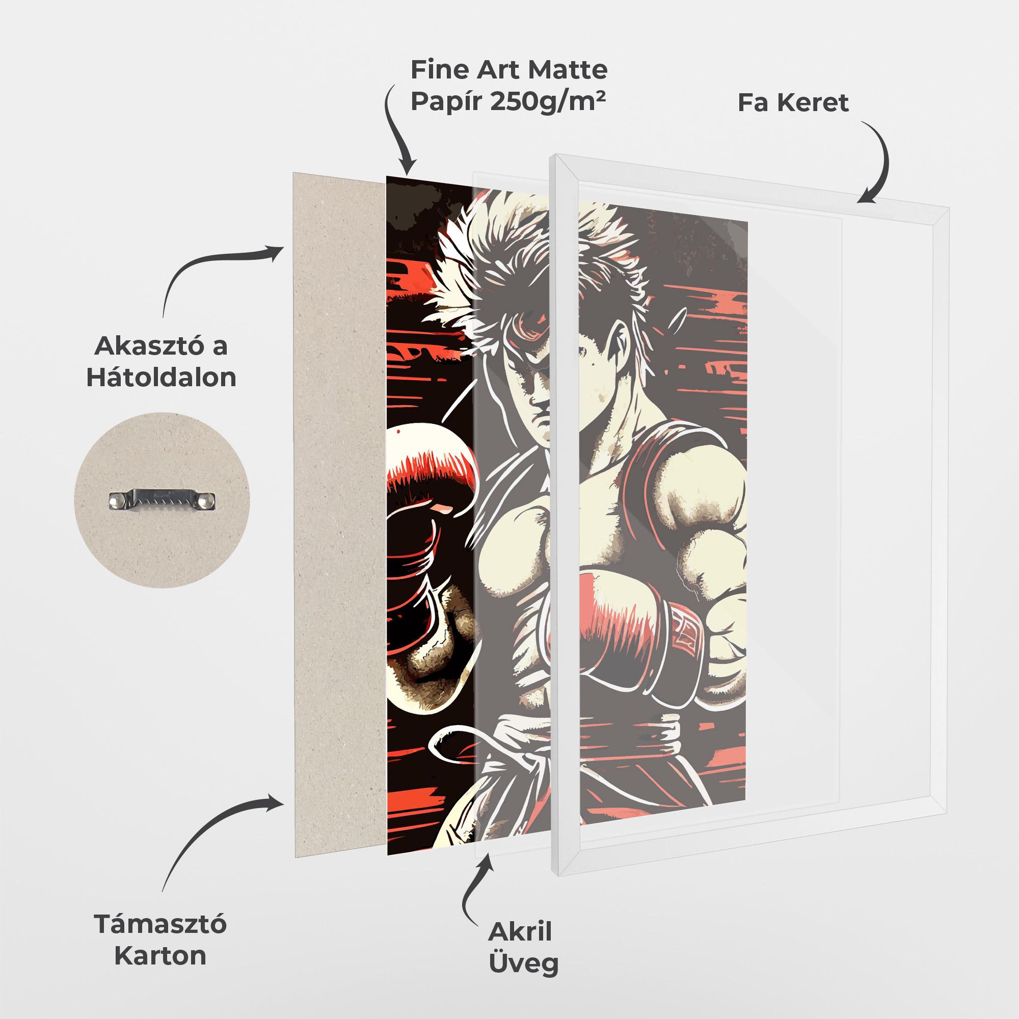 Keretezett Poszter Video Game Boxing mockup 1