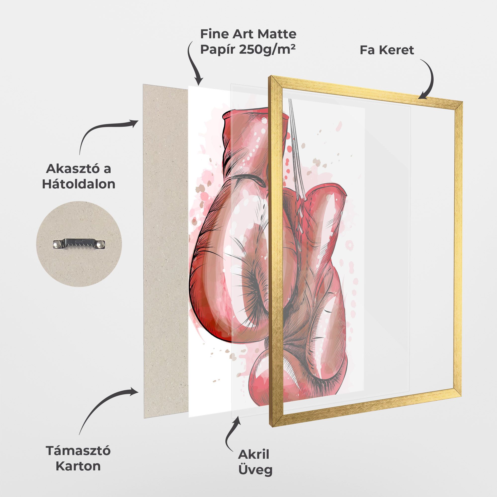 Red Painted Gloves mockup 1