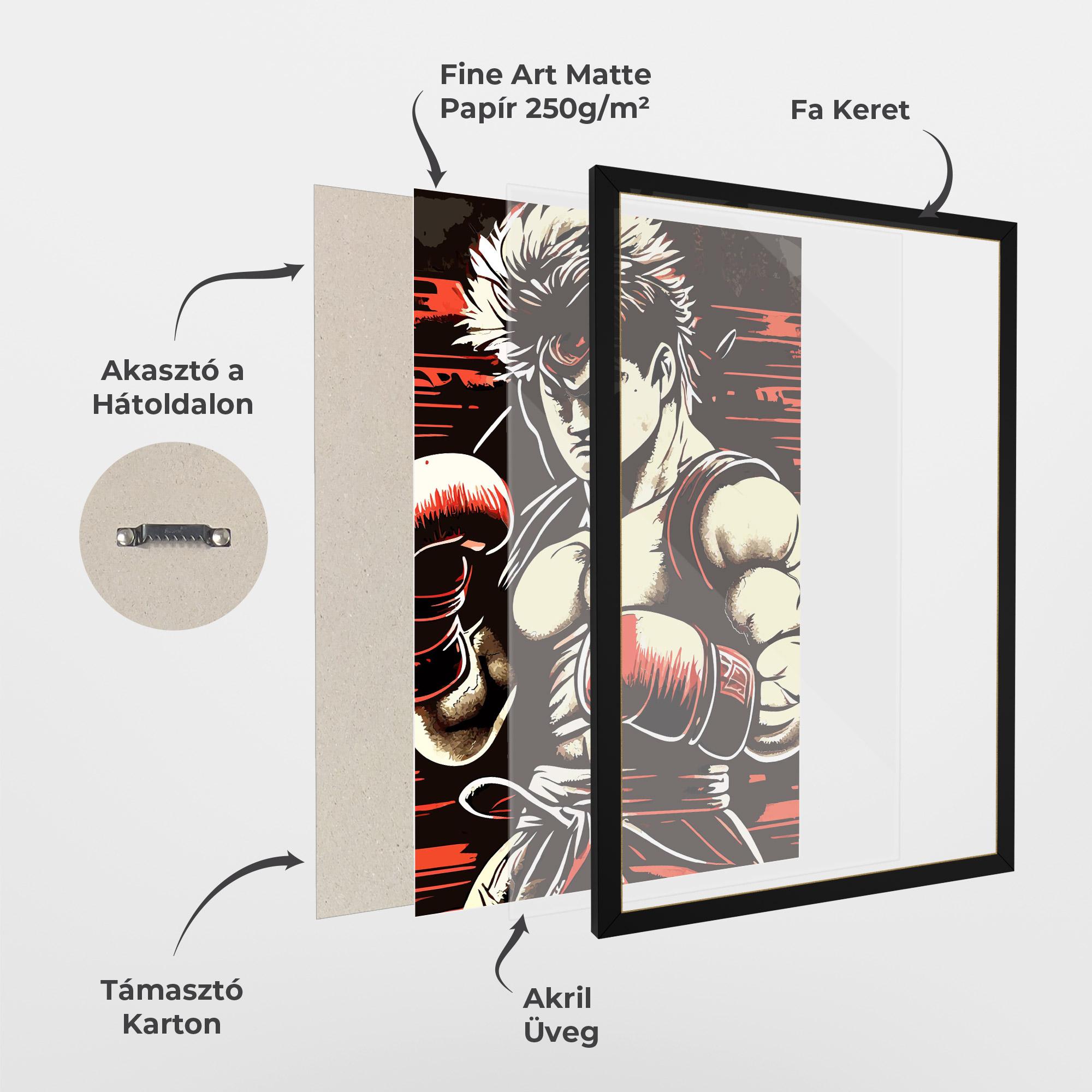 Keretezett Poszter Video Game Boxing mockup 1