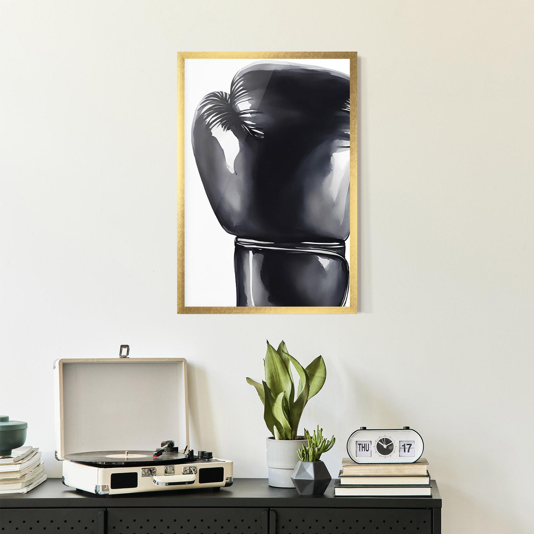 Keretezett Poszter Black Box Glove mockup 2