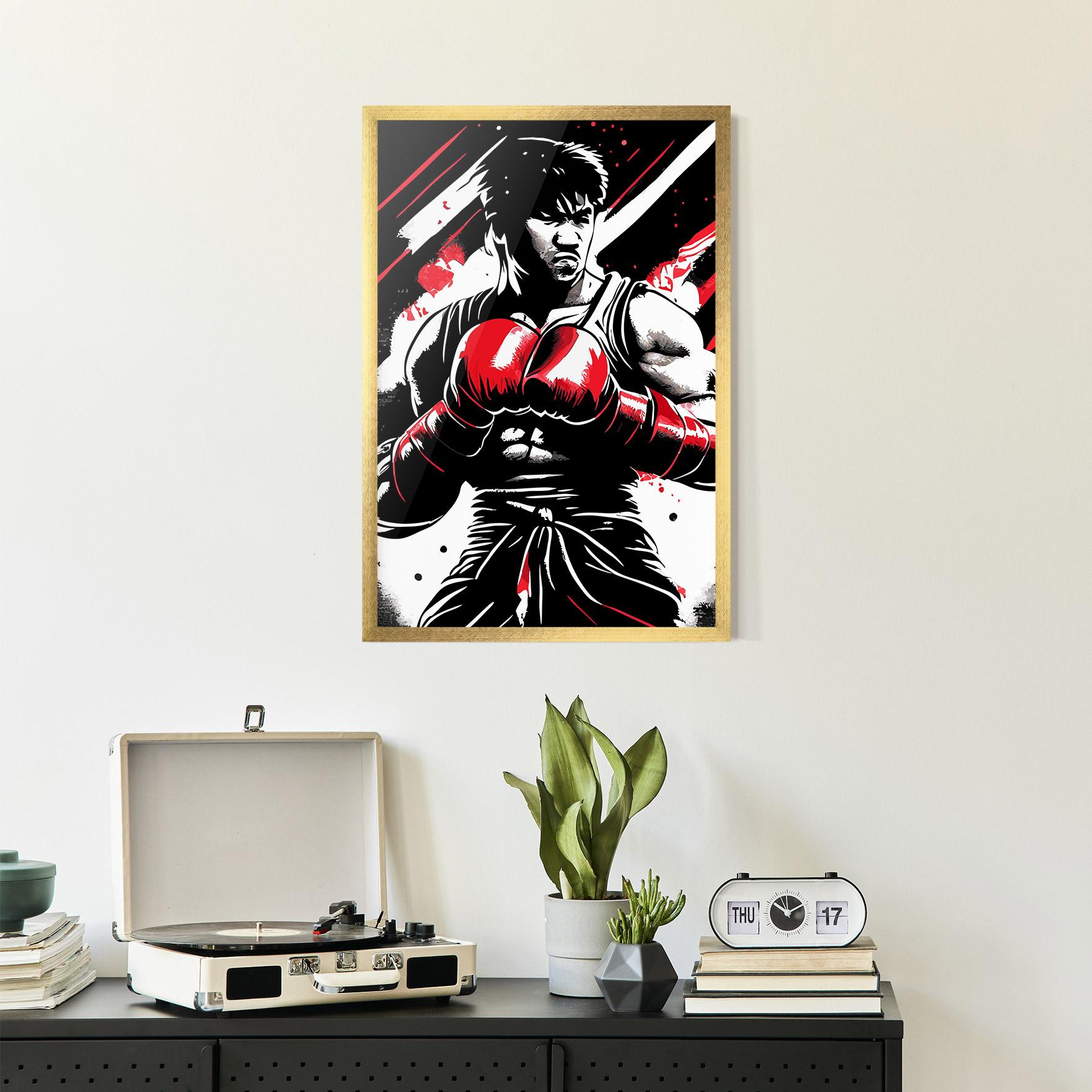 Keretezett Poszter Glove Video Game mockup 2