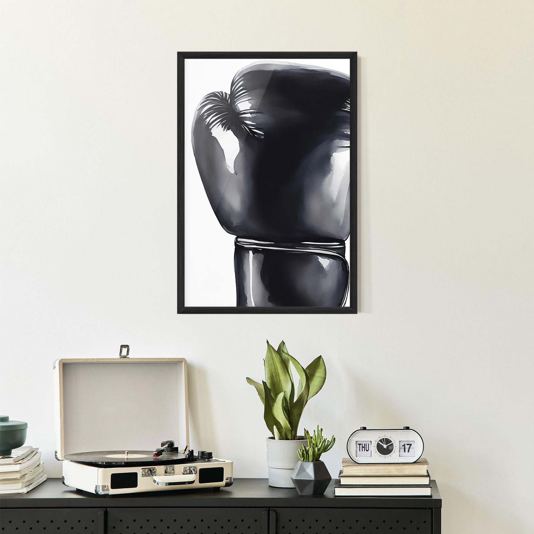 Keretezett Poszter Black Box Glove mockup 2