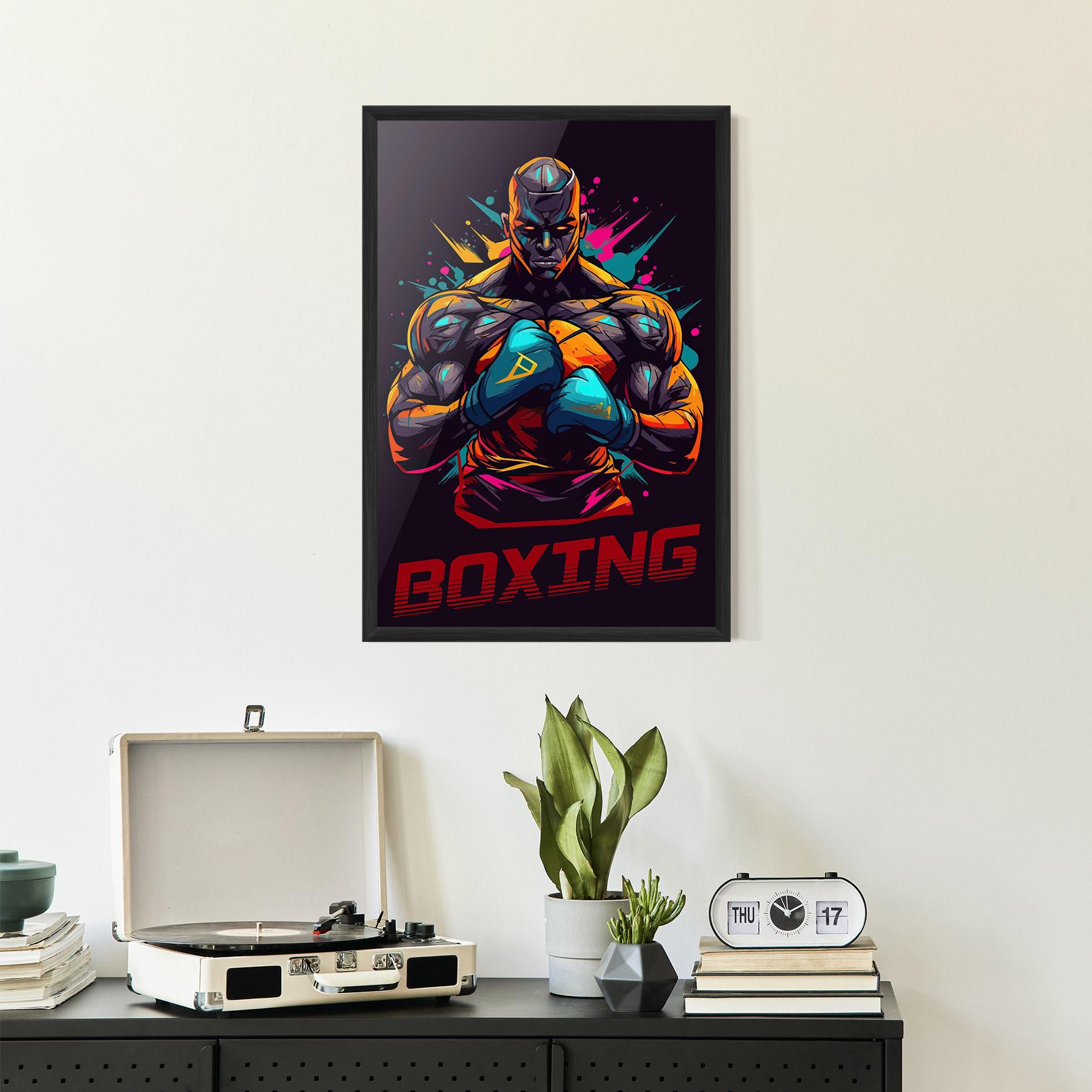 Keretezett Poszter Boxing Strong mockup 2