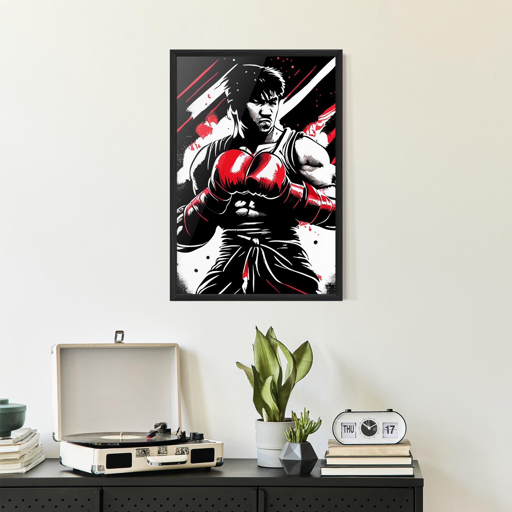 Keretezett Poszter Glove Video Game mockup 2