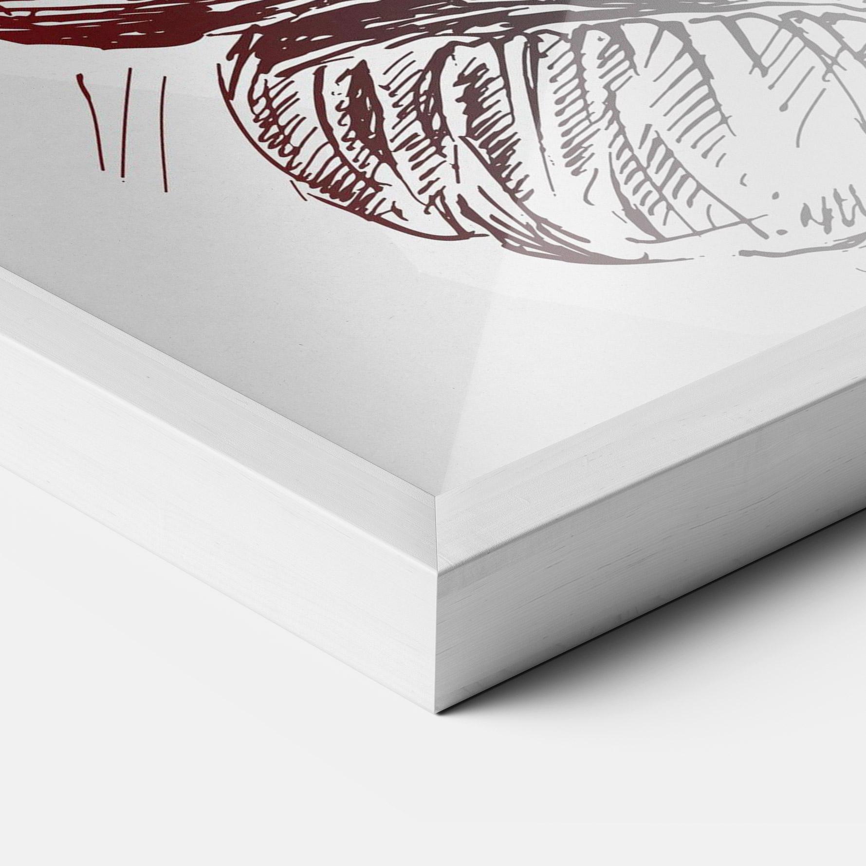 Keretezett Poszter Old Boxing Gloves mockup 3