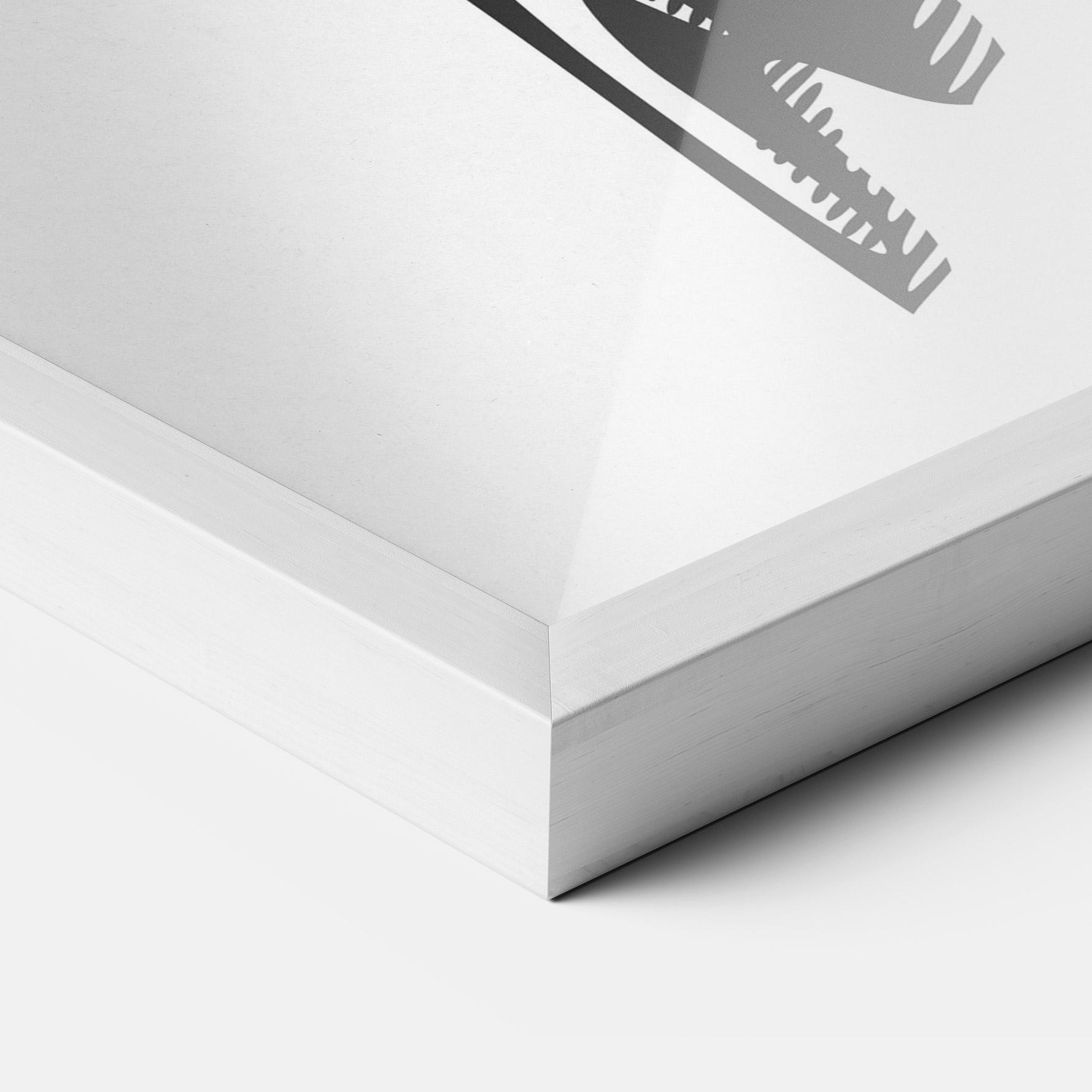 Keretezett Poszter White Hand Boxing mockup 3