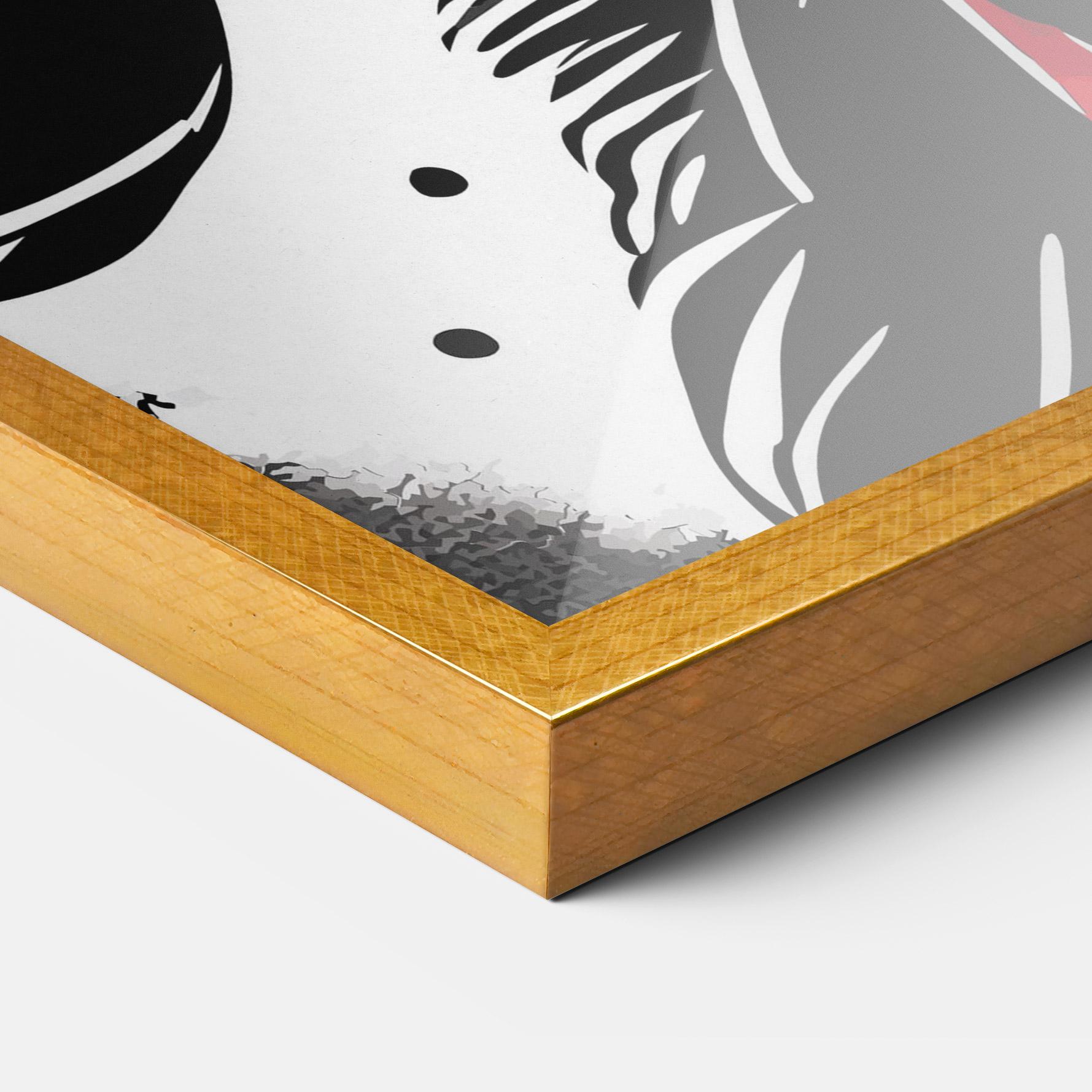 Keretezett Poszter Glove Video Game mockup 3