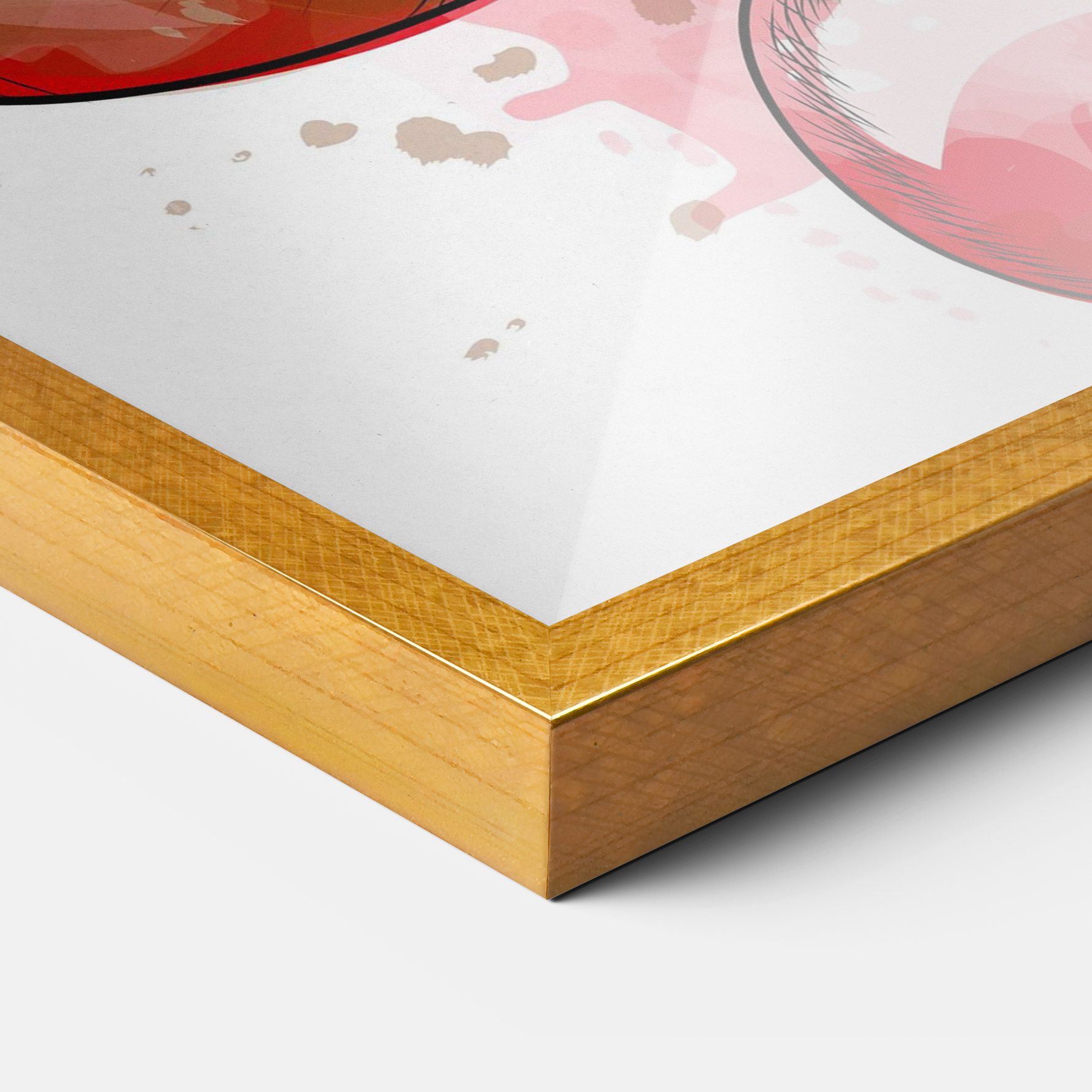 Red Painted Gloves mockup 3